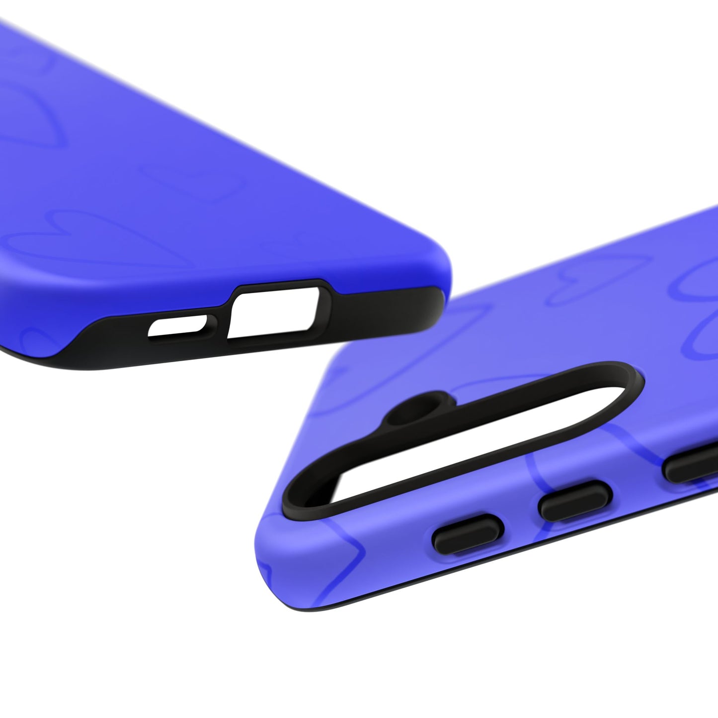 Hearts Blue Tough Cases