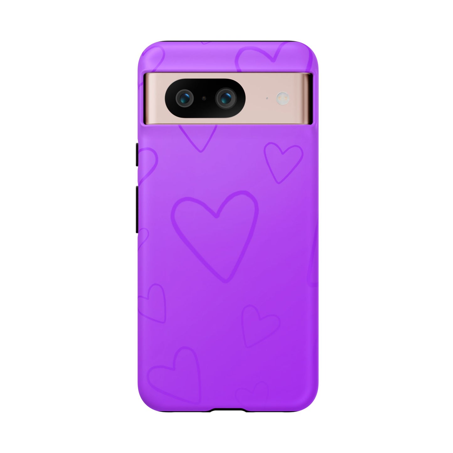 Hearts Purple Tough Cases