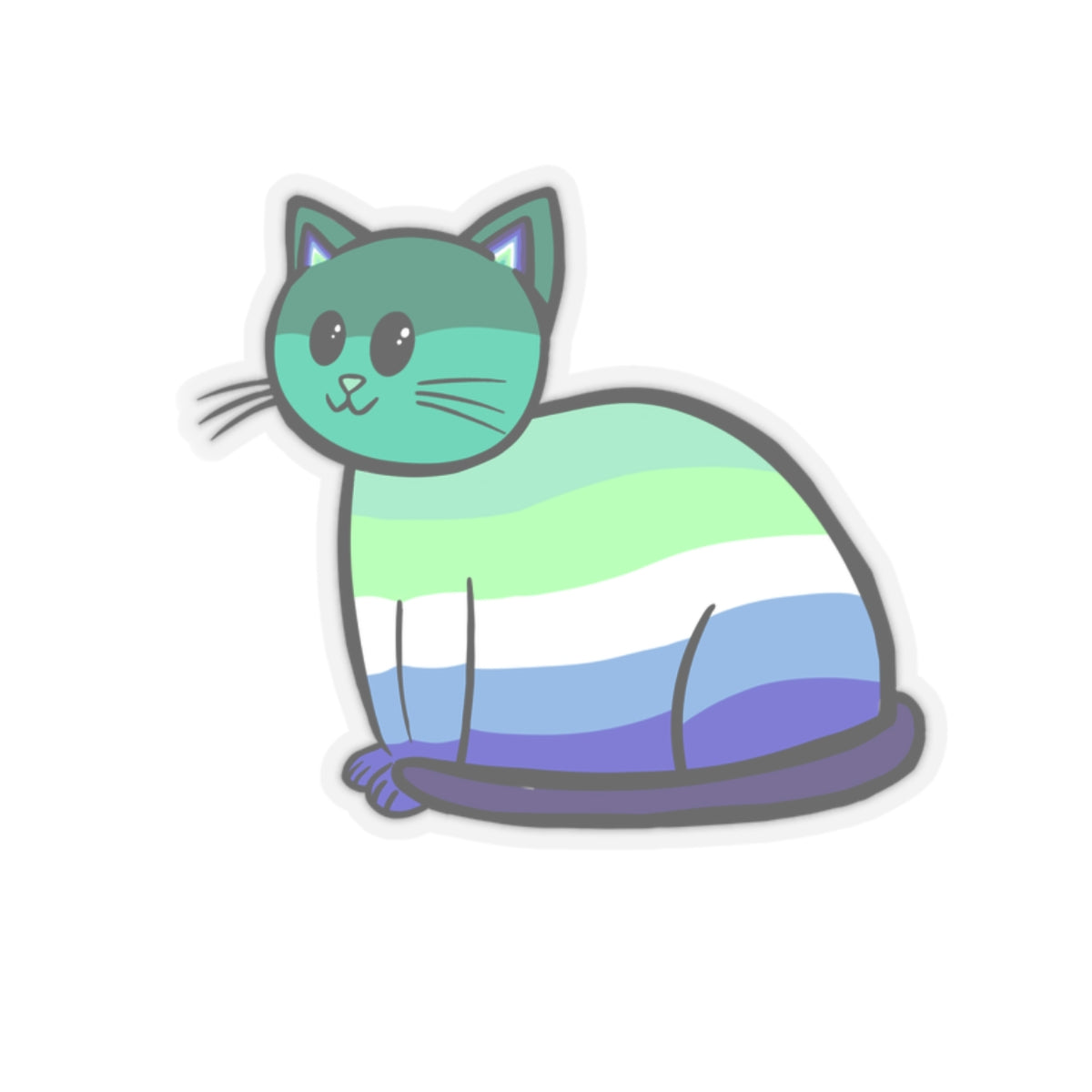 Gay Men Cat Stickers