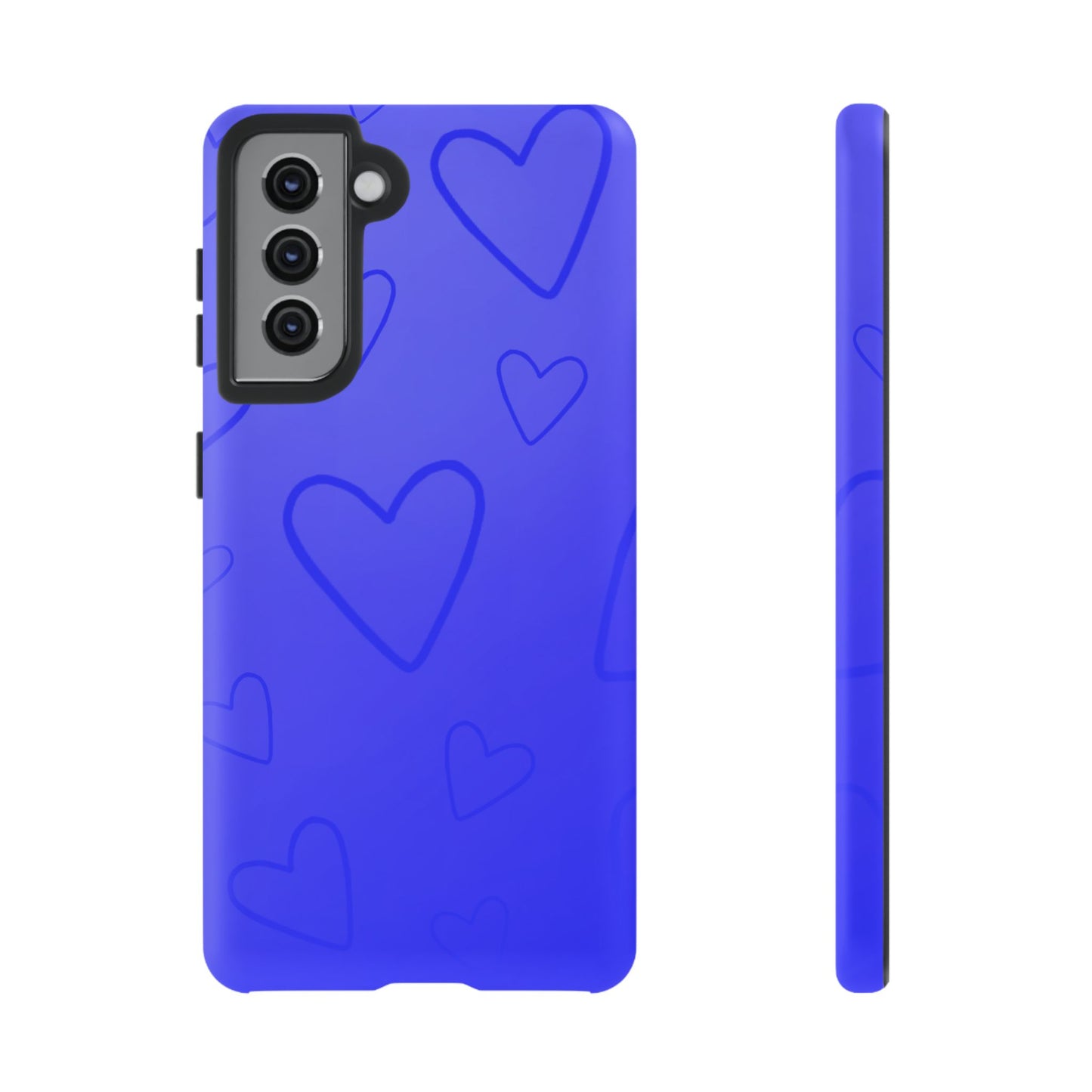 Hearts Blue Tough Cases