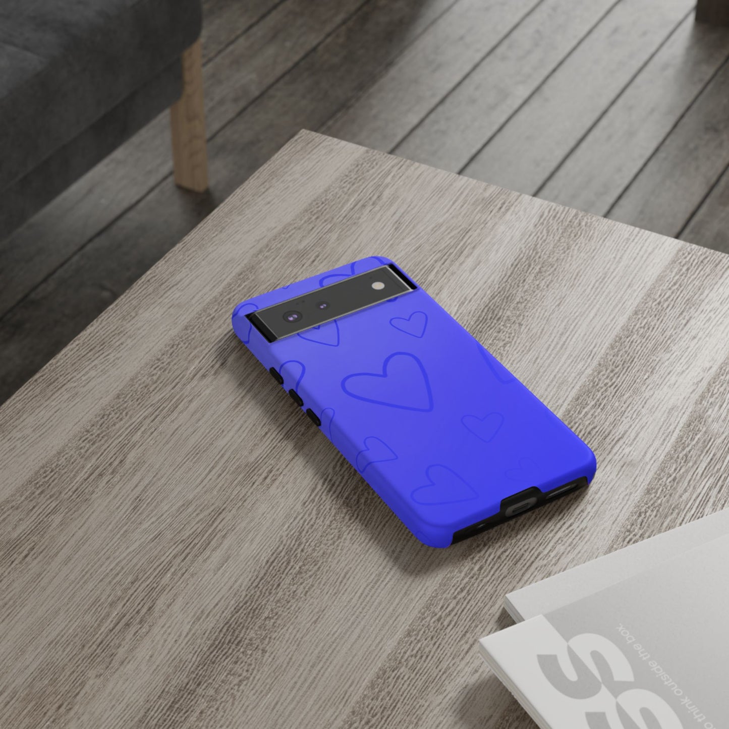 Hearts Blue Tough Cases