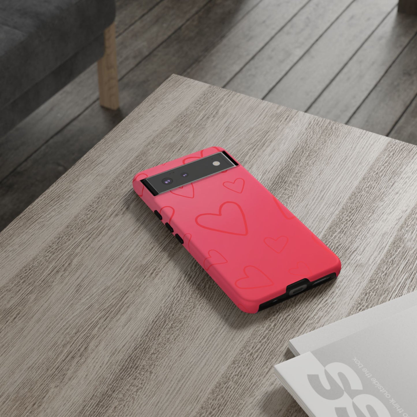 Hearts Red Tough Cases