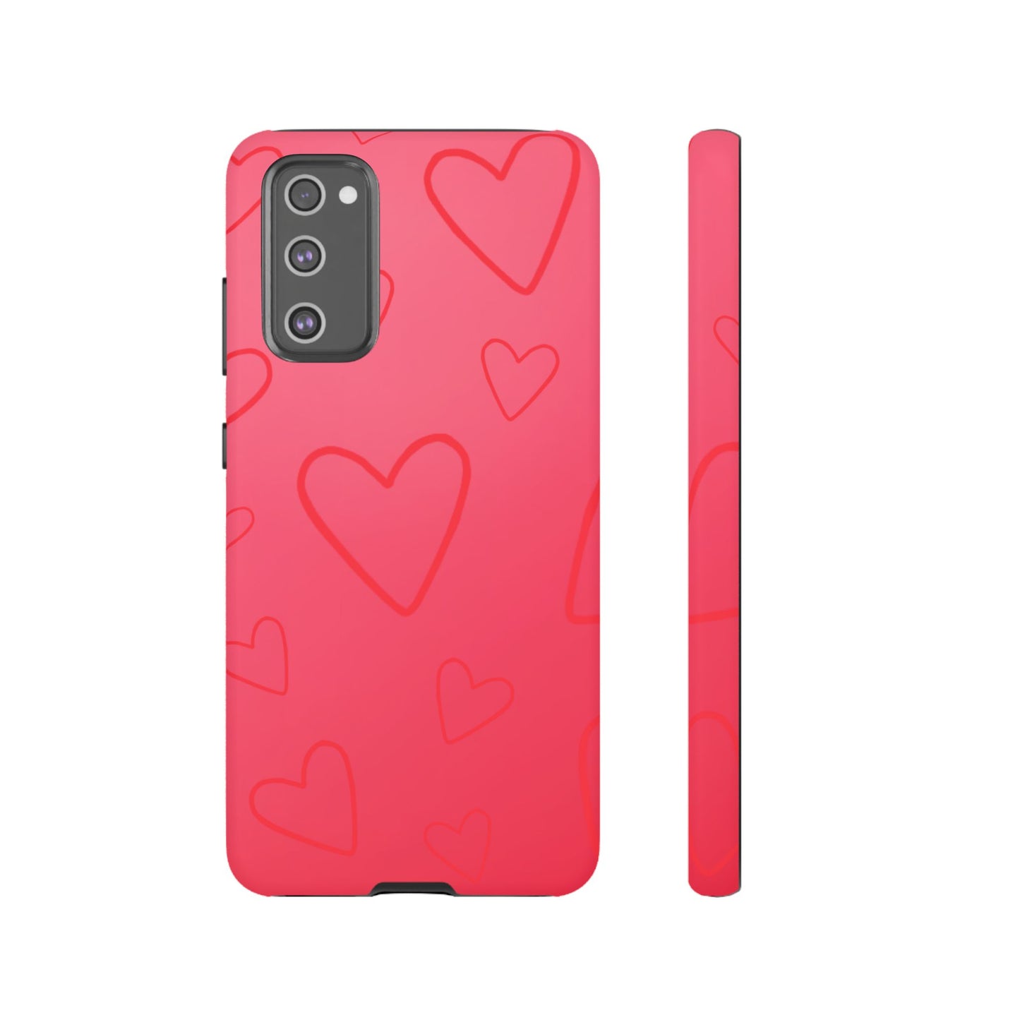 Hearts Red Tough Cases