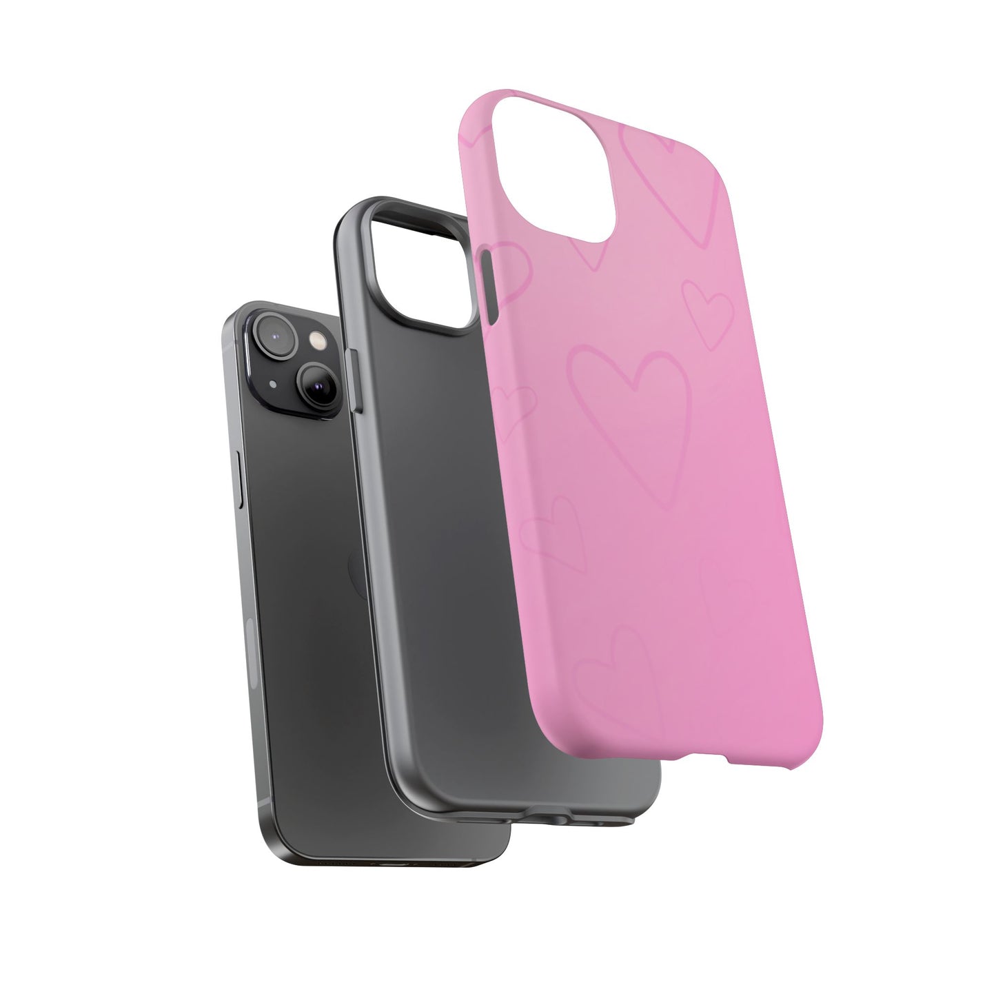 Hearts Pink Tough Cases