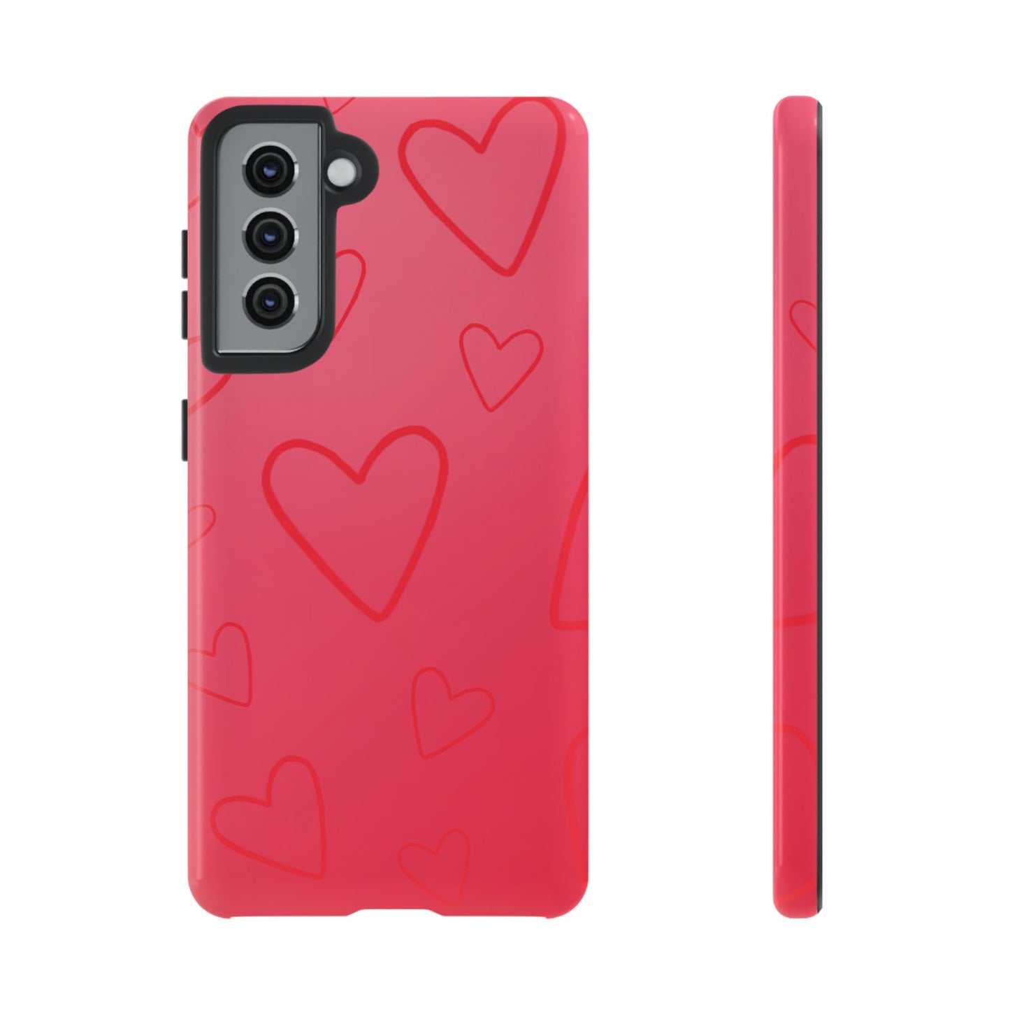 Hearts Red Tough Cases