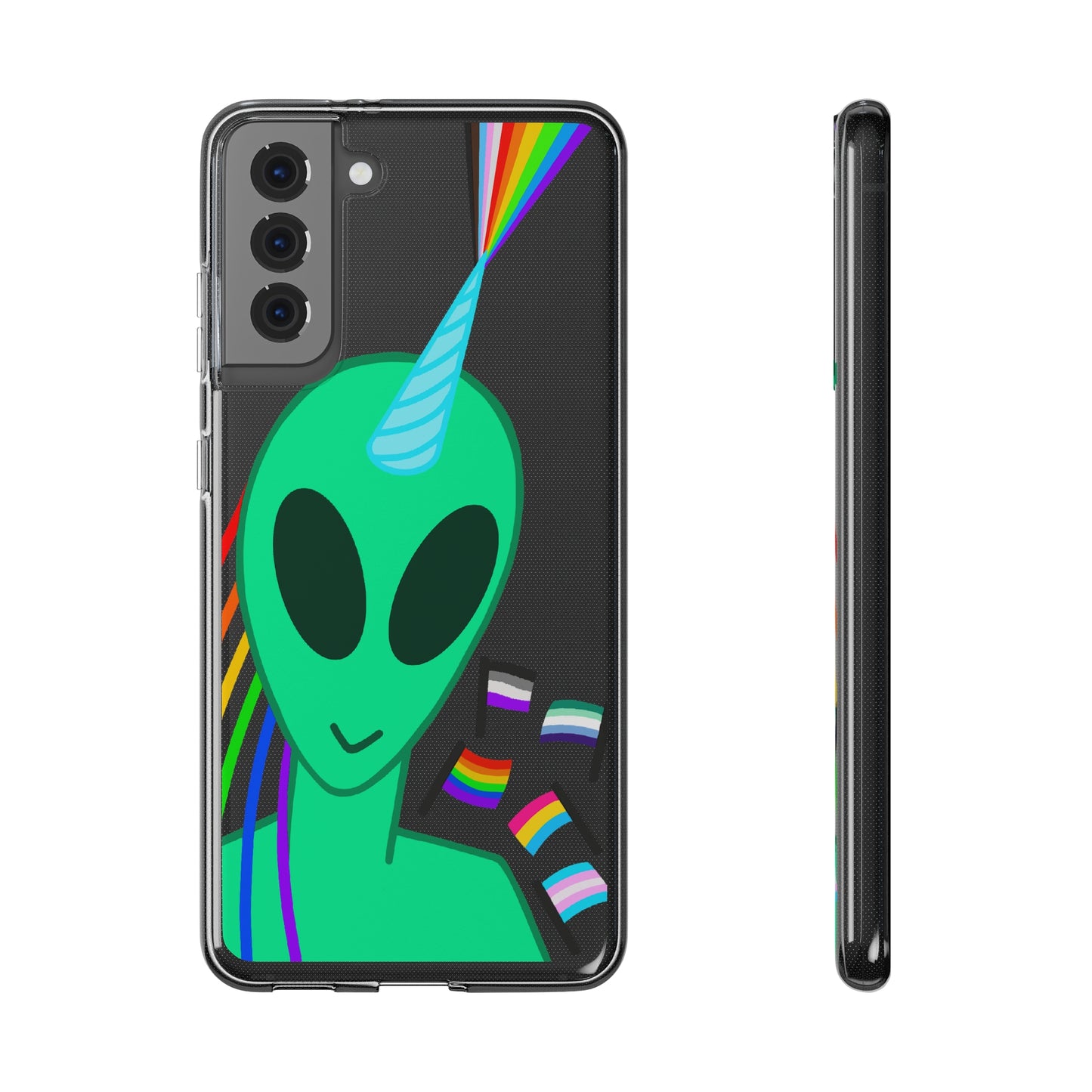 Gay Alien Clear Soft Phone Cases