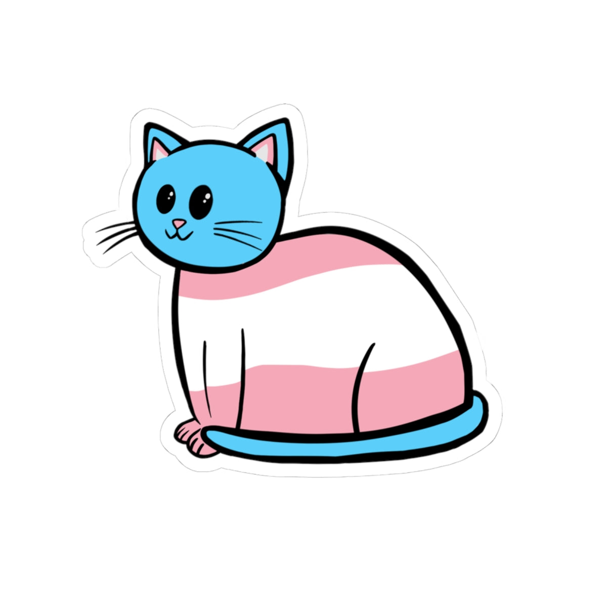 Transgender Cat Sticker