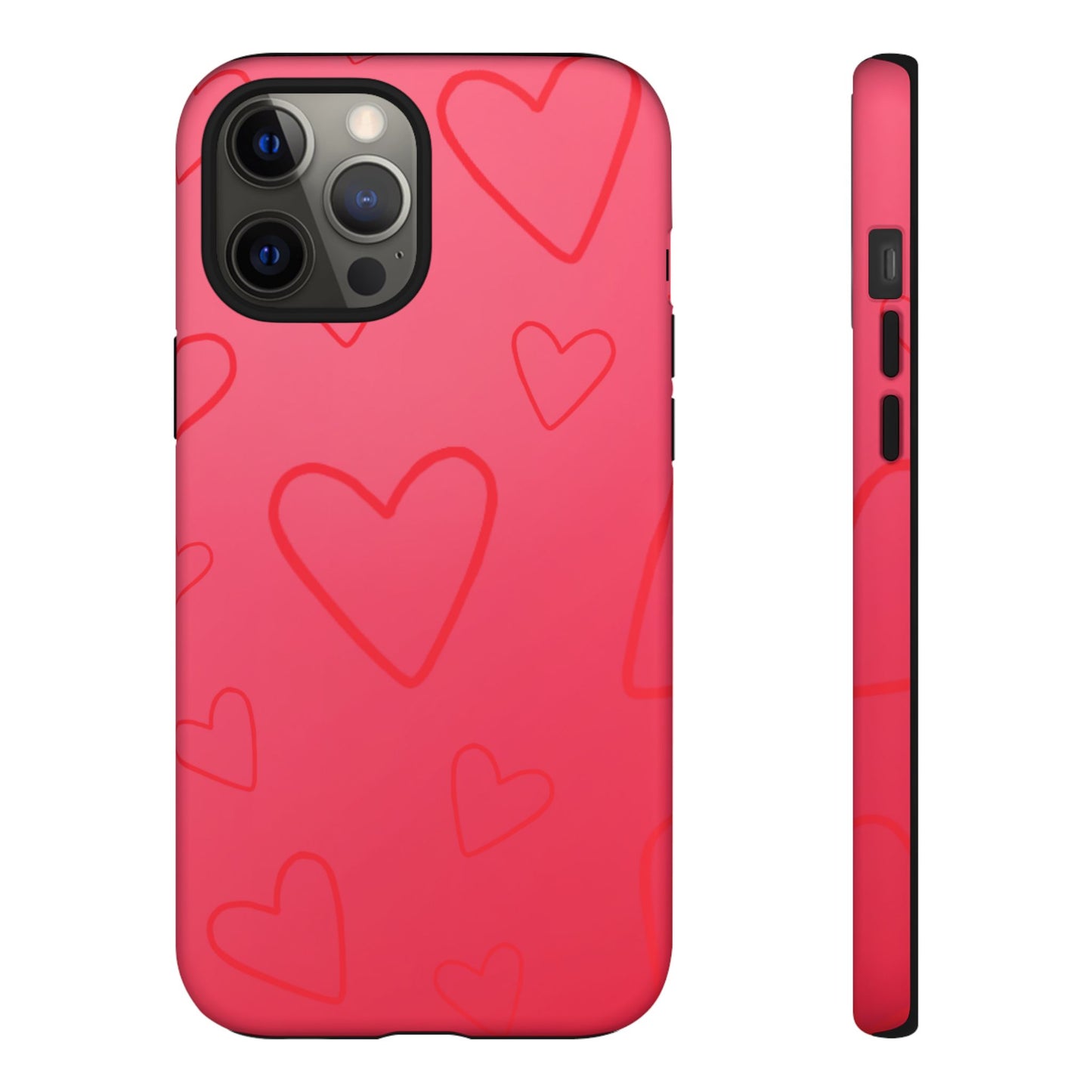 Hearts Red Tough Cases