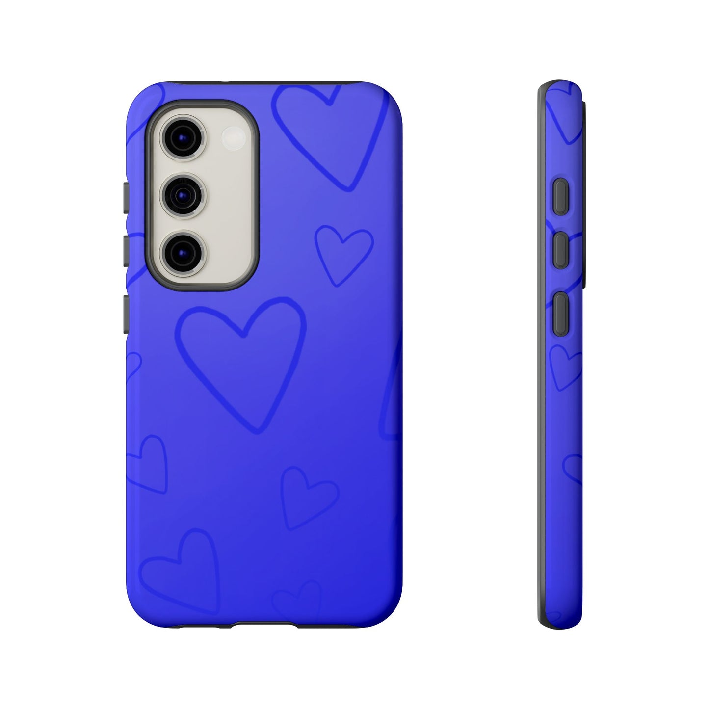 Hearts Blue Tough Cases