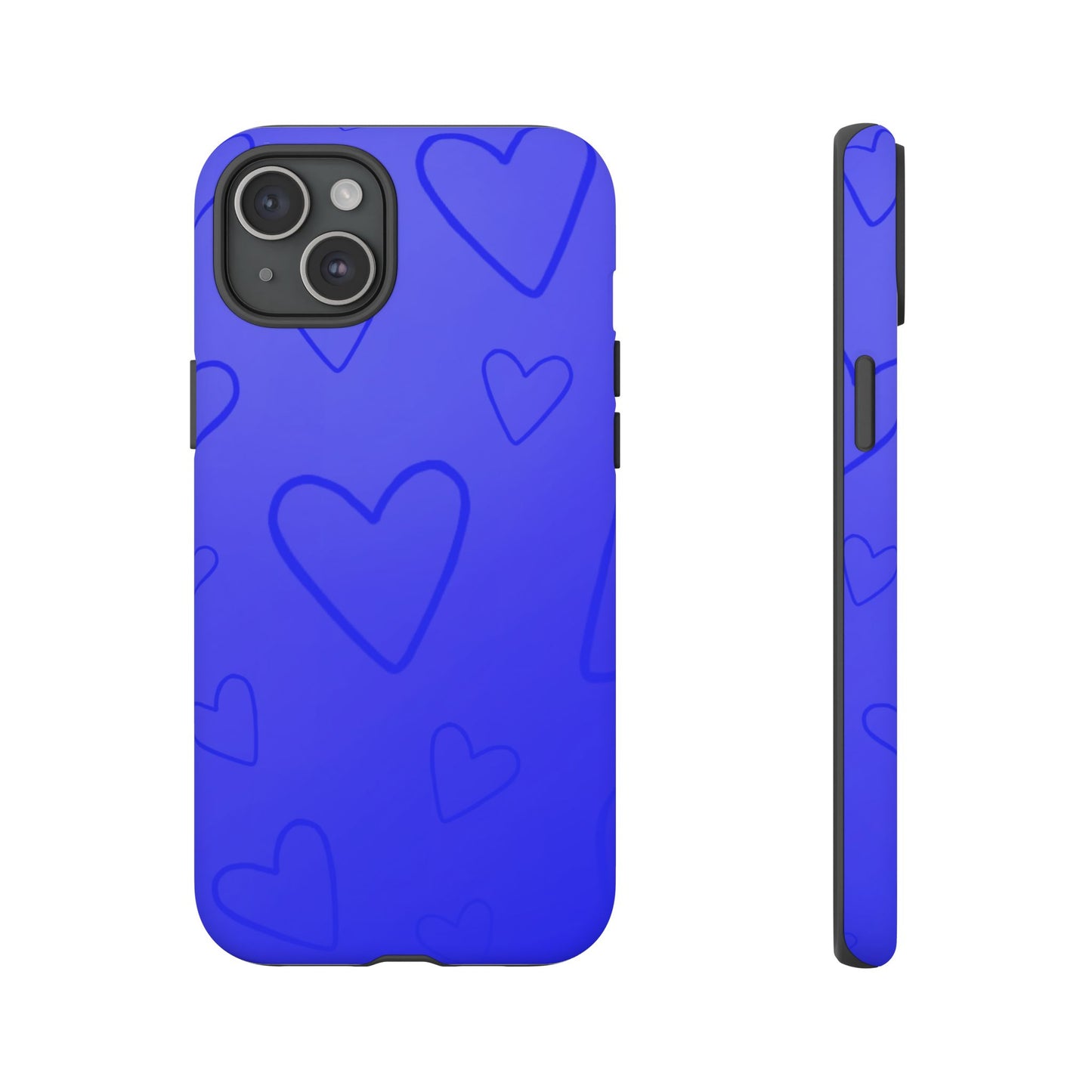 Hearts Blue Tough Cases