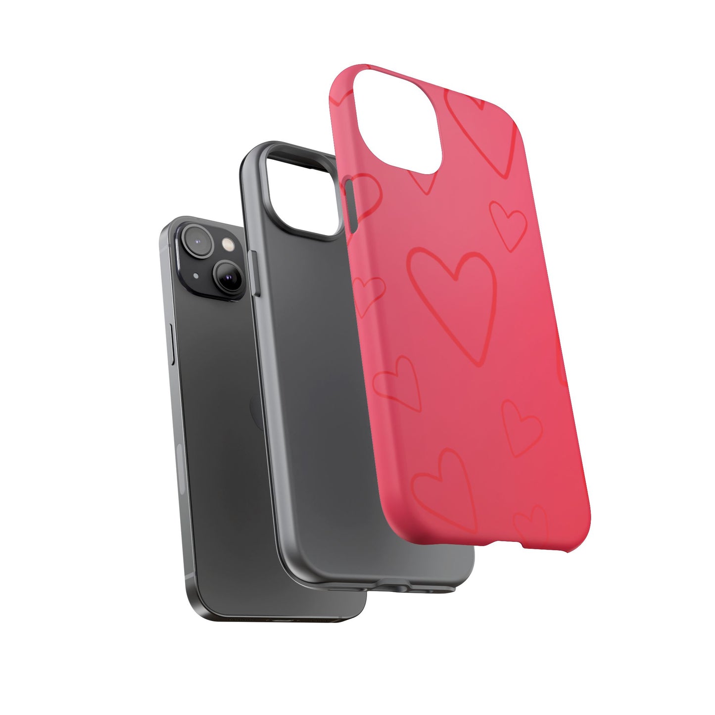 Hearts Red Tough Cases