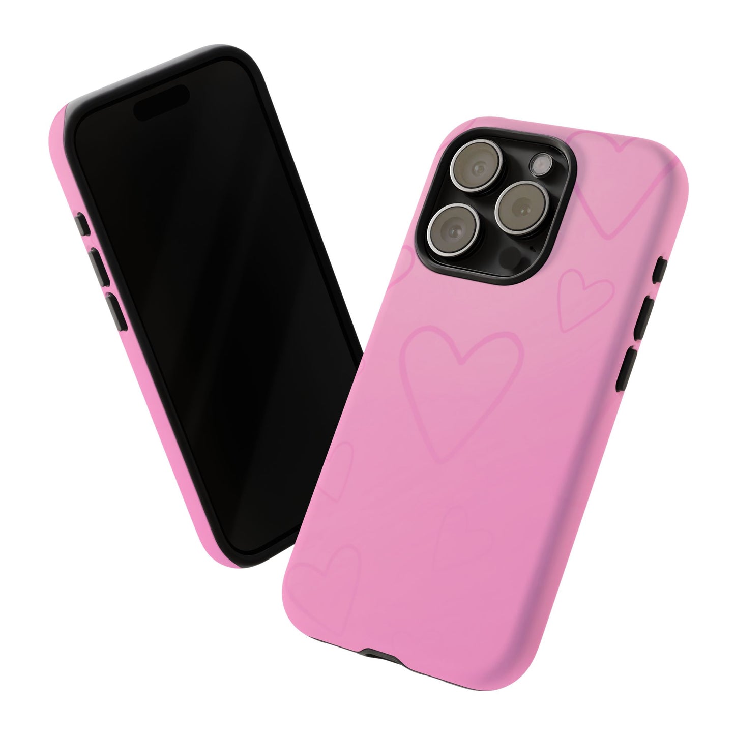 Hearts Pink Tough Cases