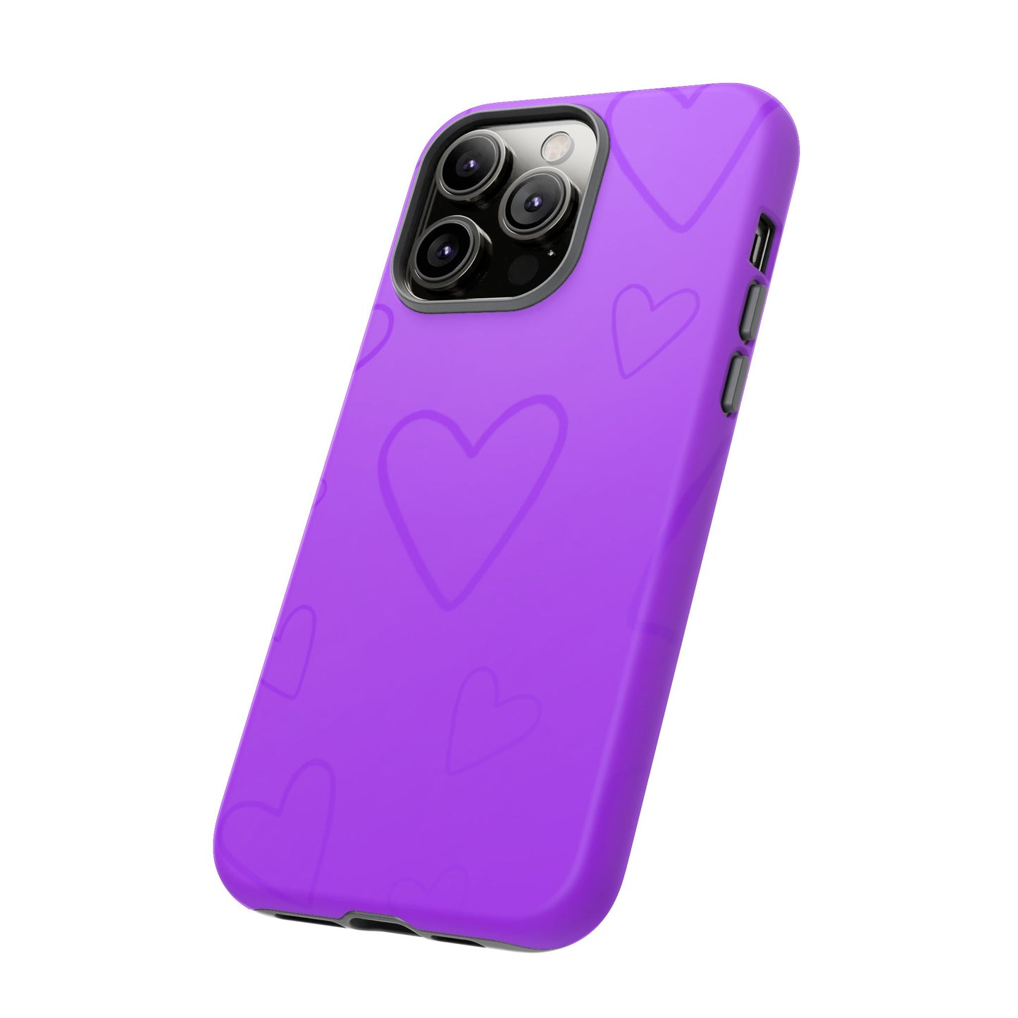 Hearts Purple Tough Cases