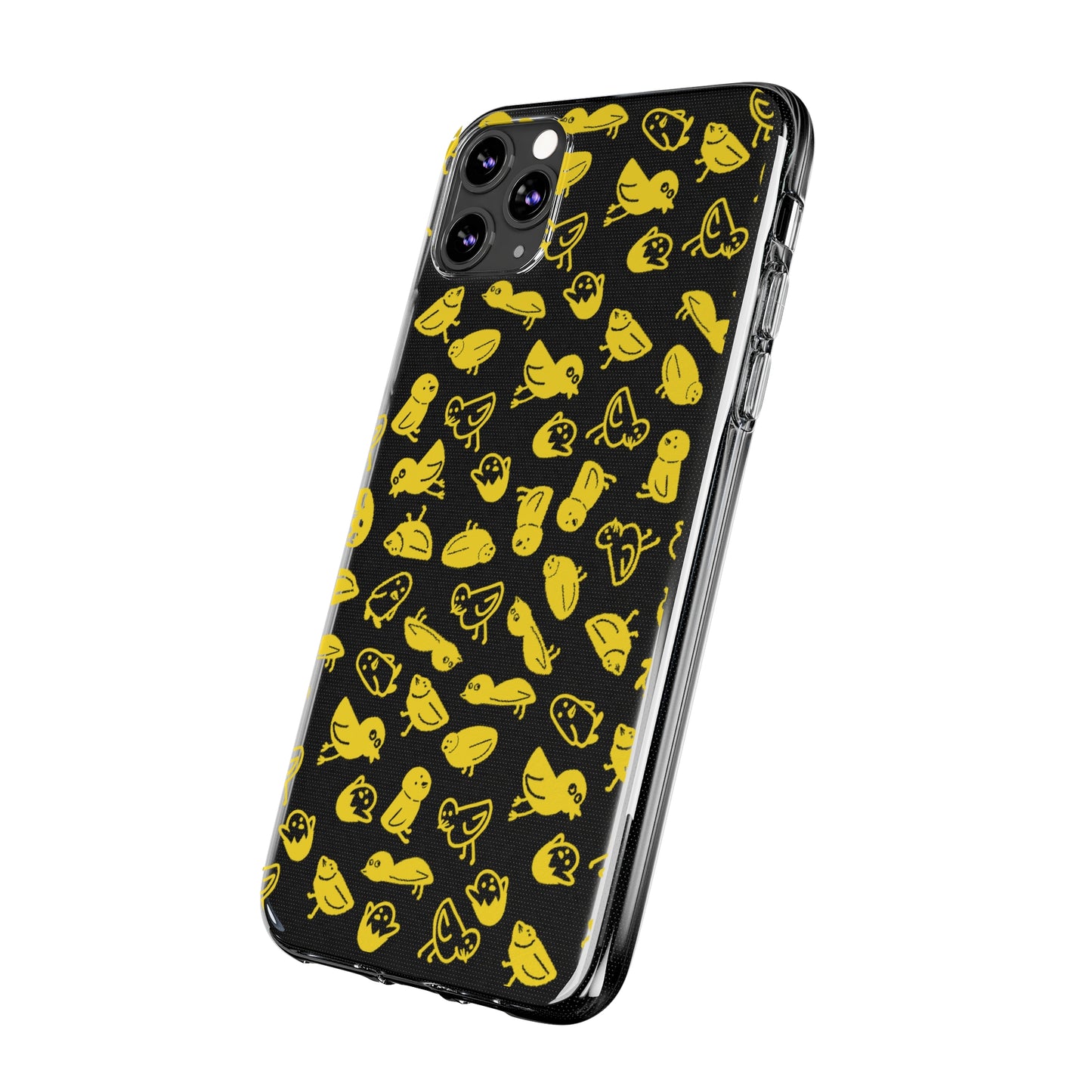 Silly Birds Clear Soft Phone Cases