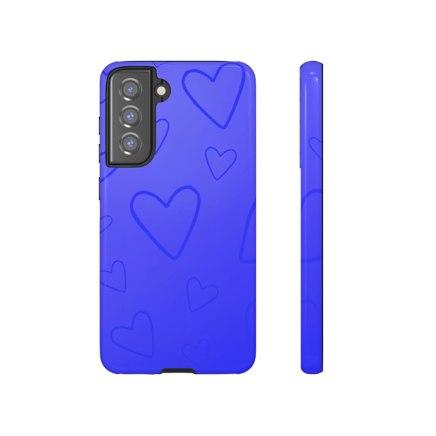 Hearts Blue Tough Cases