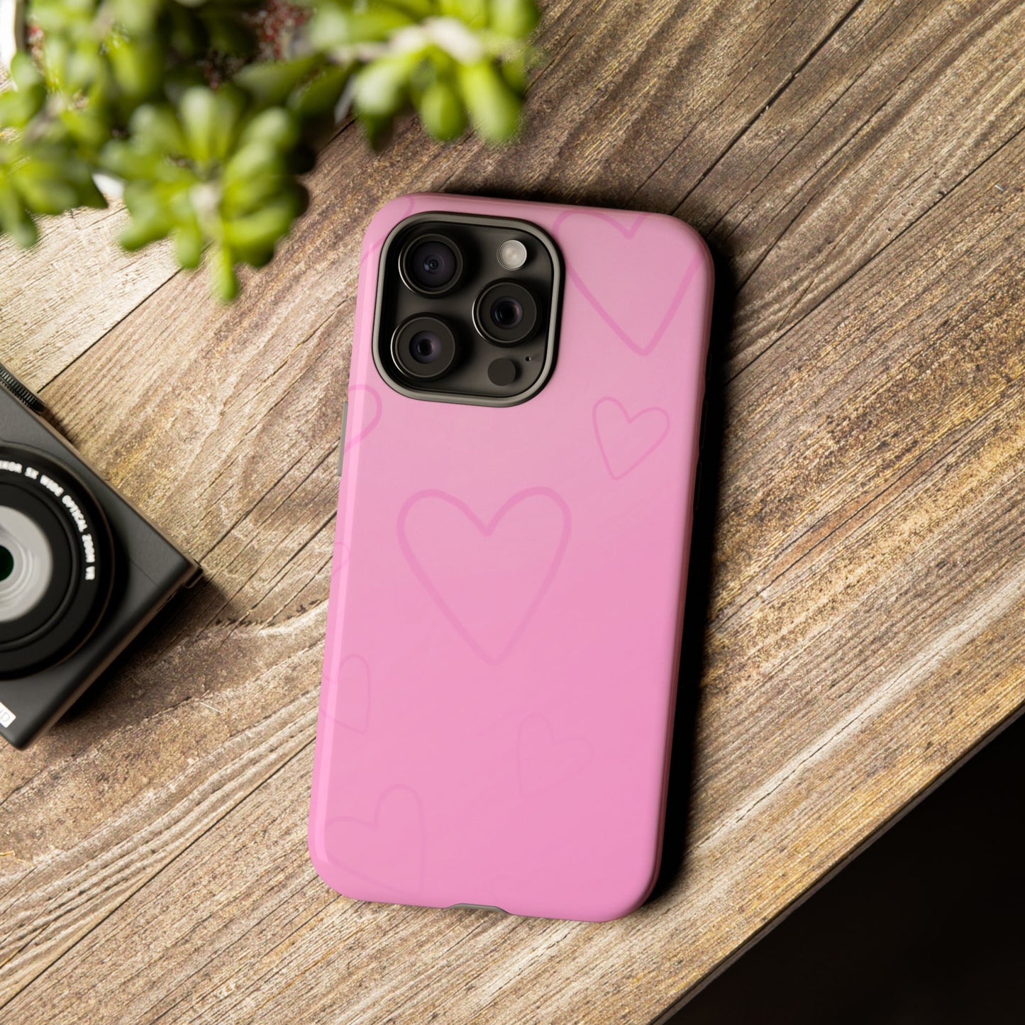 Hearts Pink Tough Cases