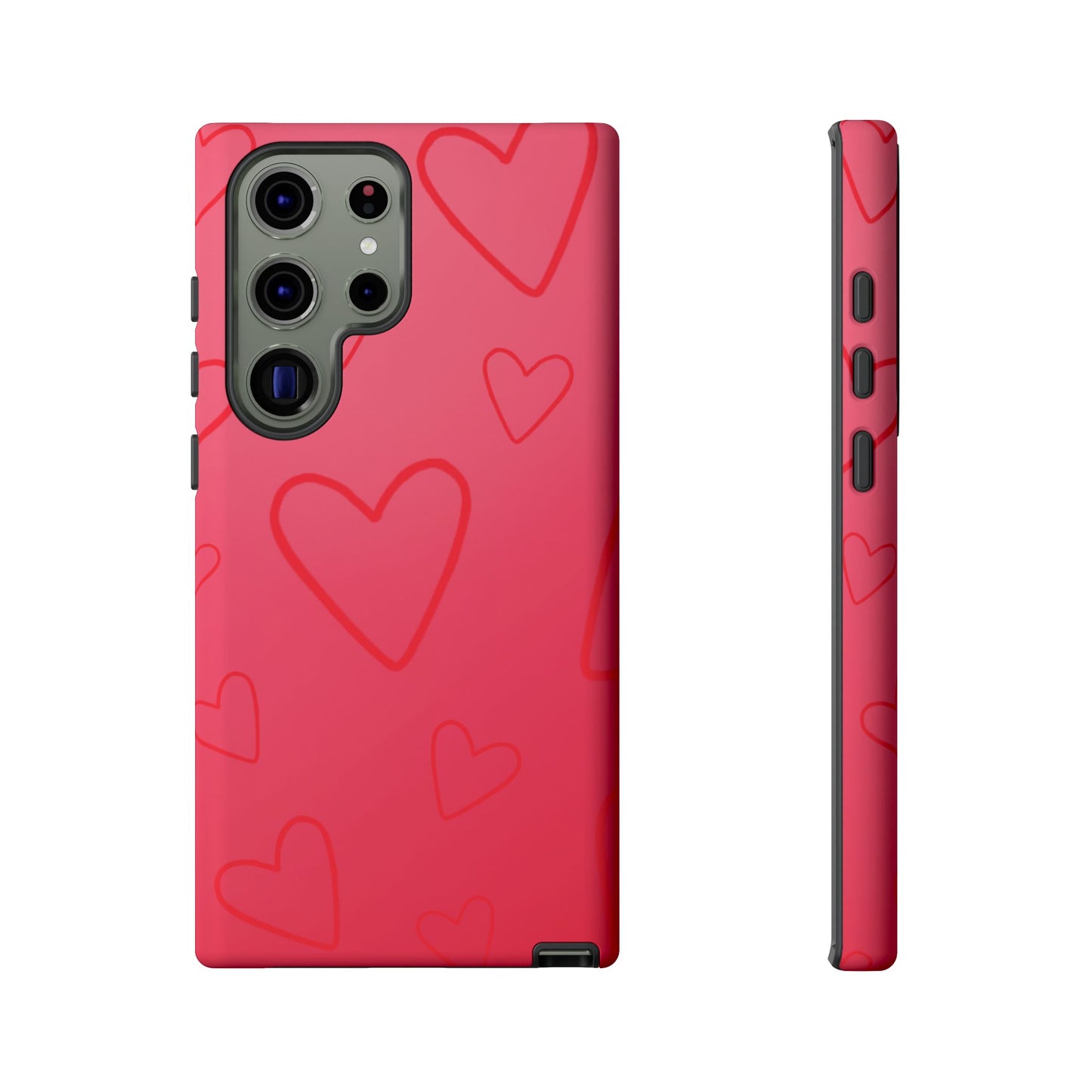 Hearts Red Tough Cases