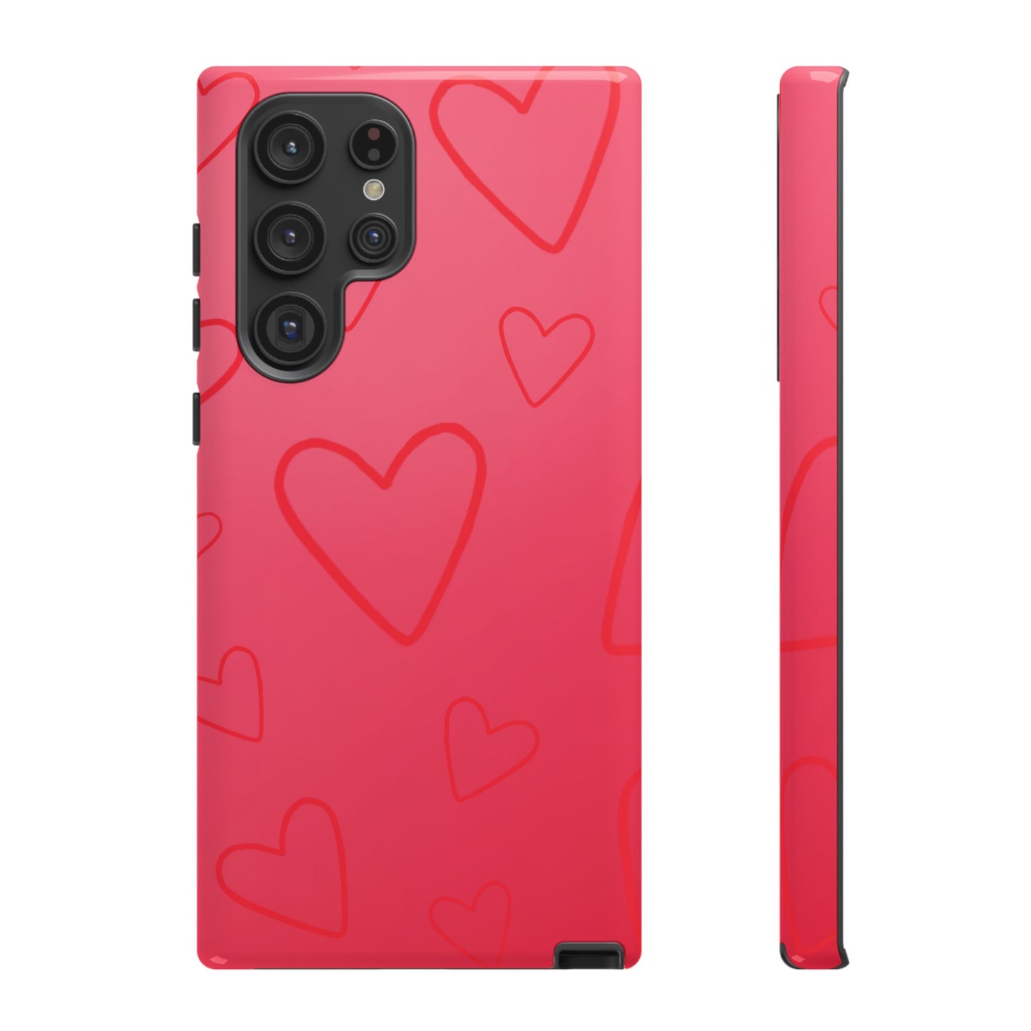 Hearts Red Tough Cases