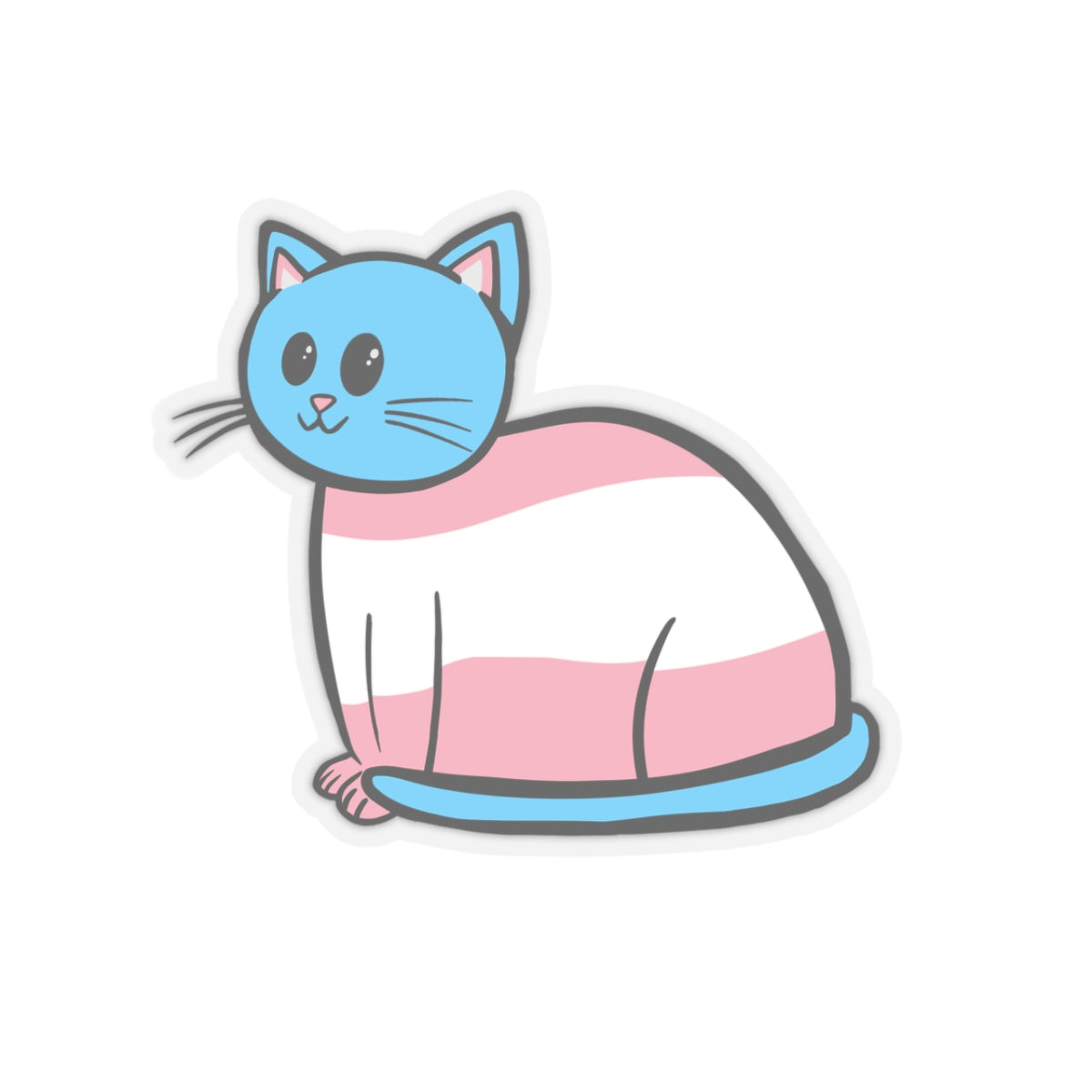 Transgender Cat Sticker