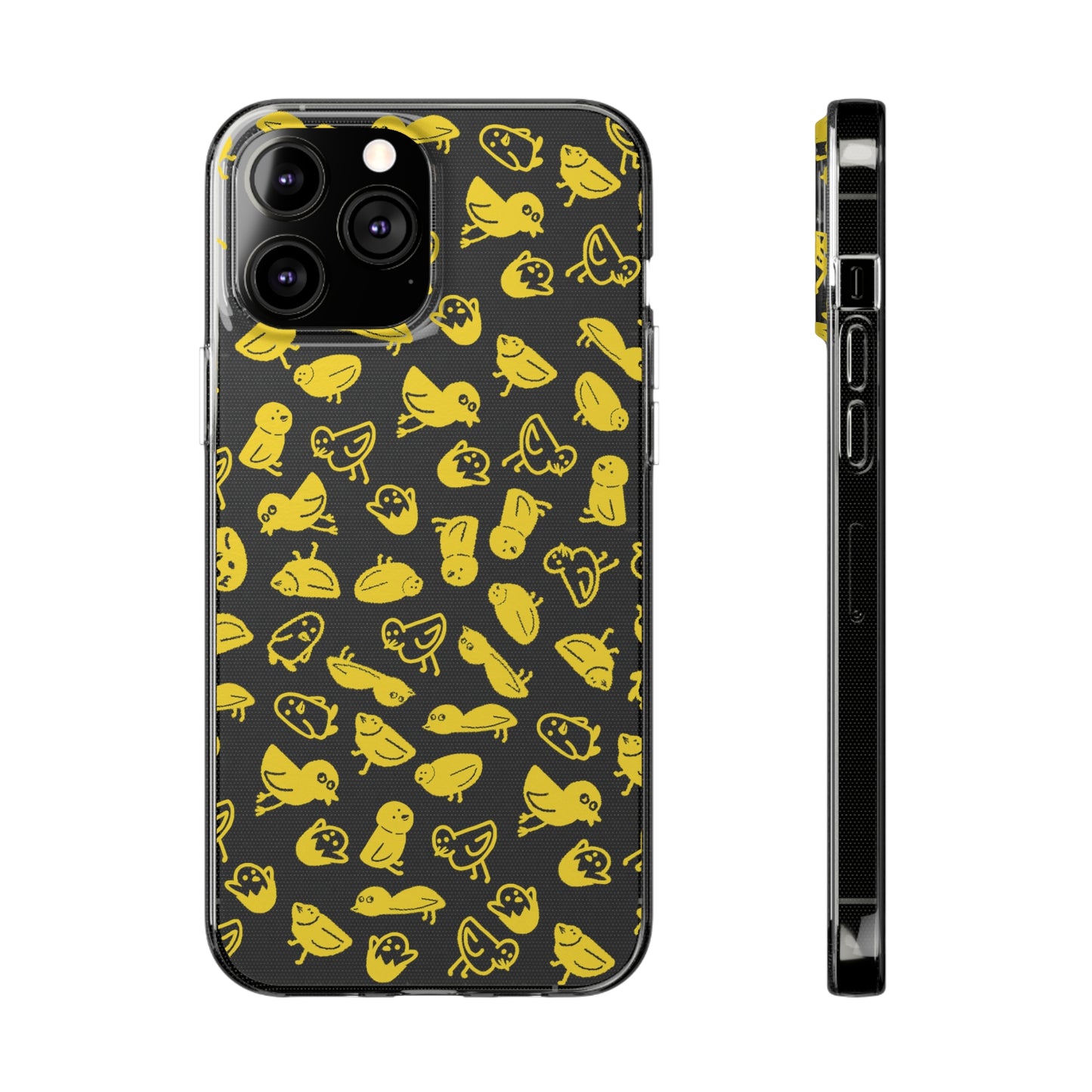 Silly Birds Clear Soft Phone Cases