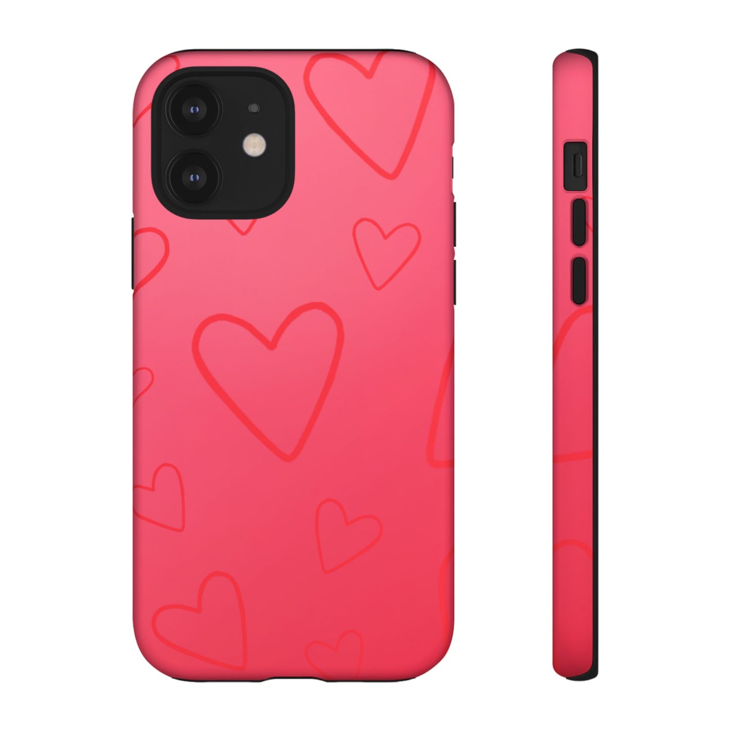 Hearts Red Tough Cases