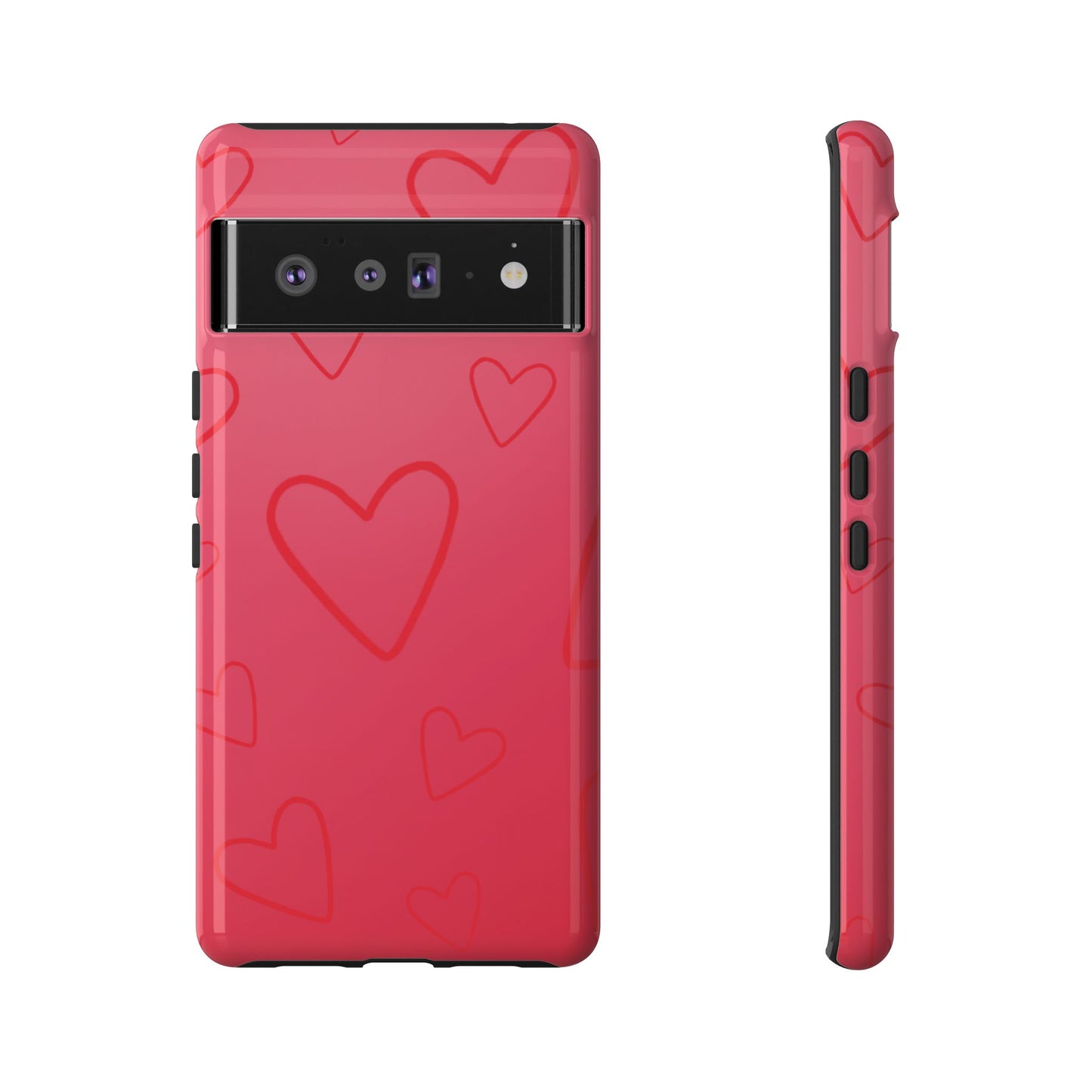 Hearts Red Tough Cases