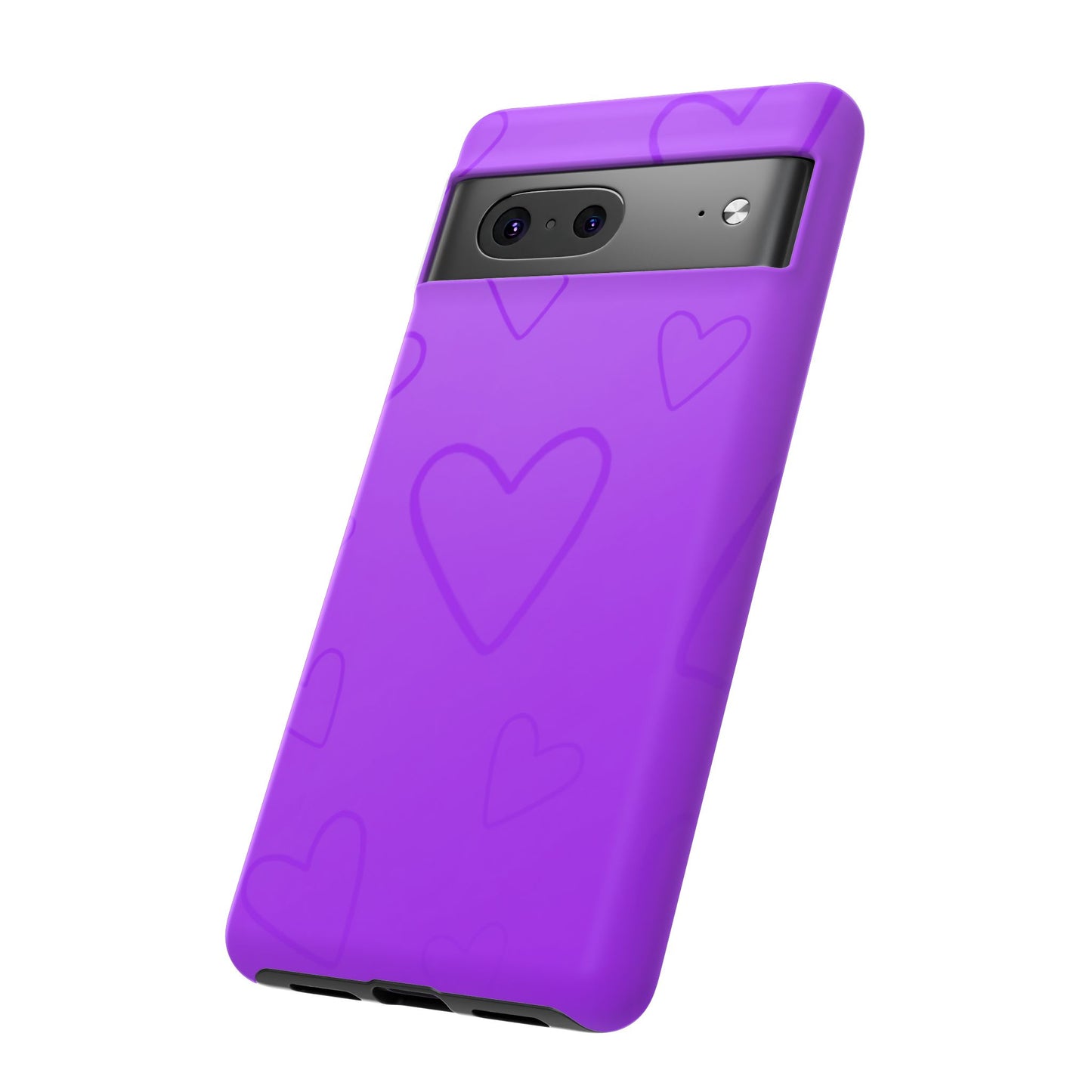 Hearts Purple Tough Cases