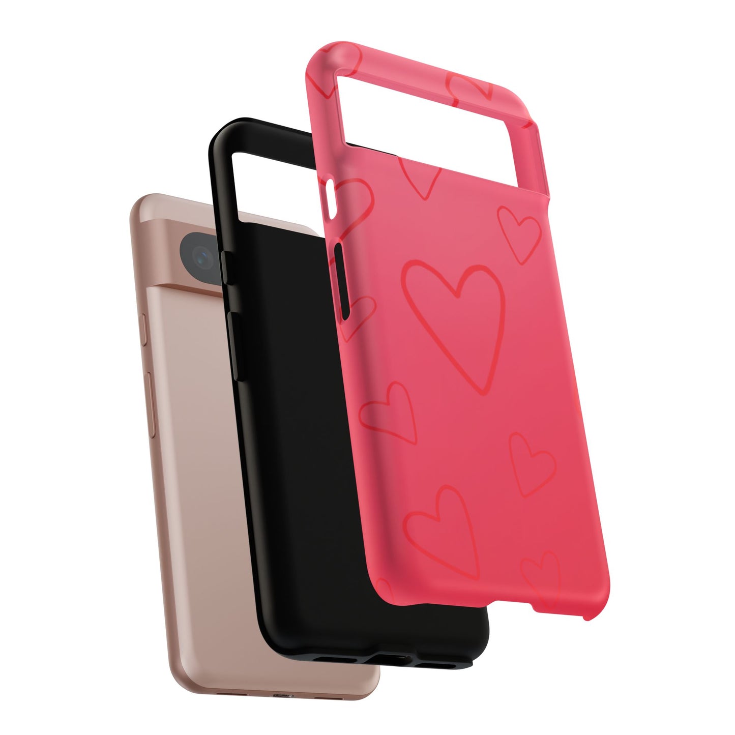 Hearts Red Tough Cases