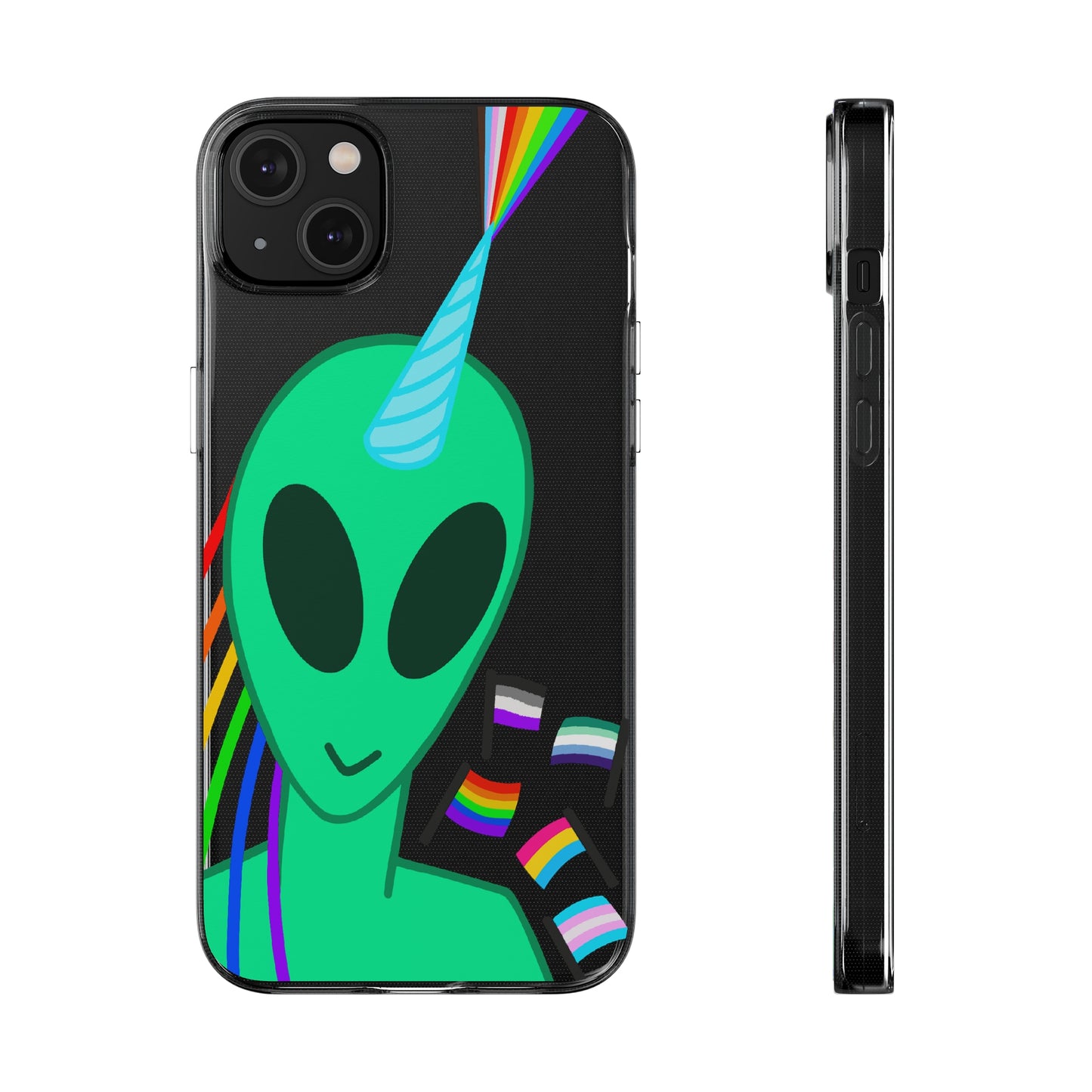 Gay Alien Clear Soft Phone Cases