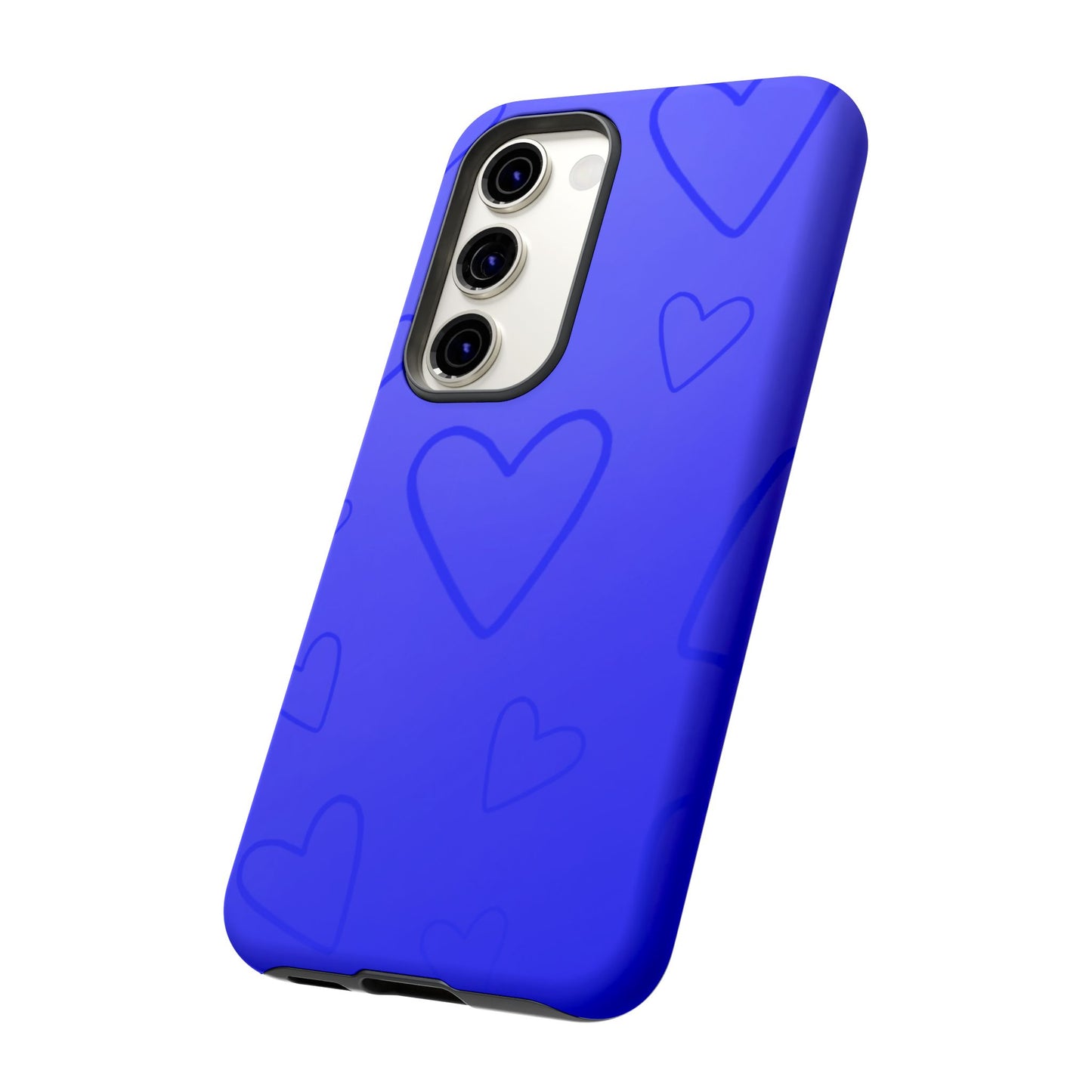 Hearts Blue Tough Cases