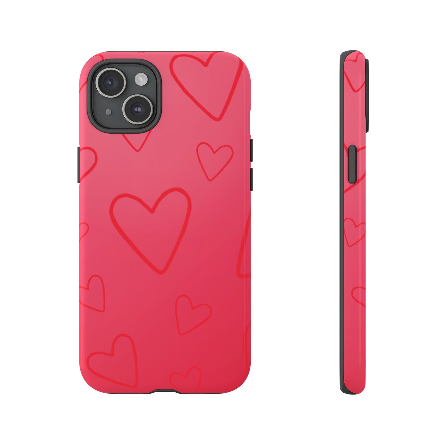 Hearts Red Tough Cases