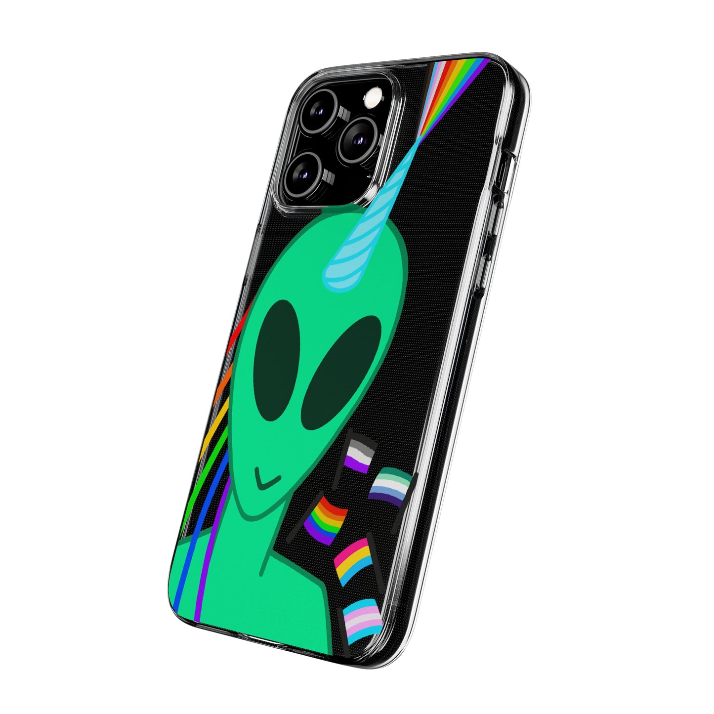 Gay Alien Clear Soft Phone Cases