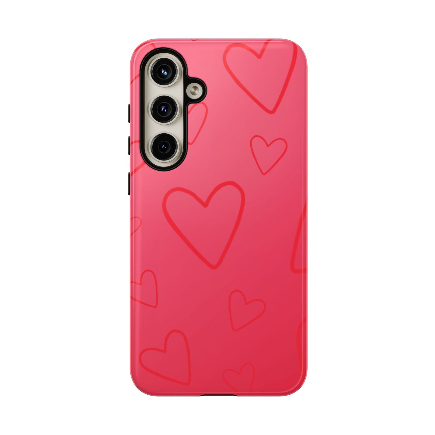 Hearts Red Tough Cases