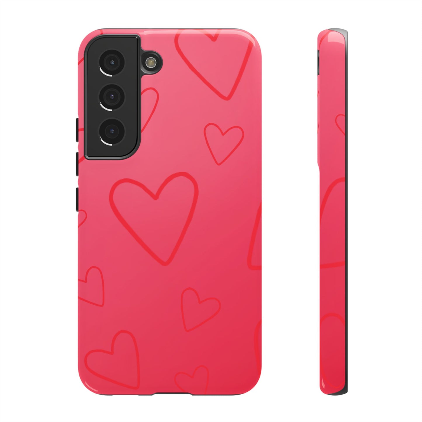 Hearts Red Tough Cases