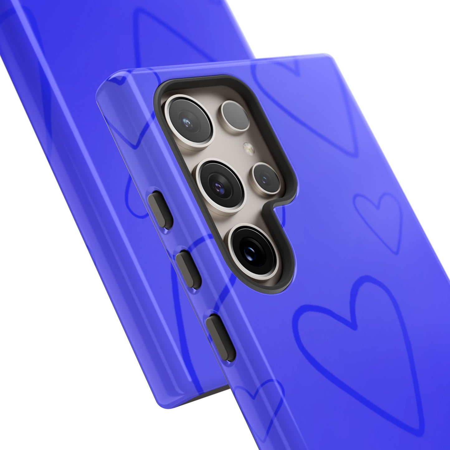 Hearts Blue Tough Cases