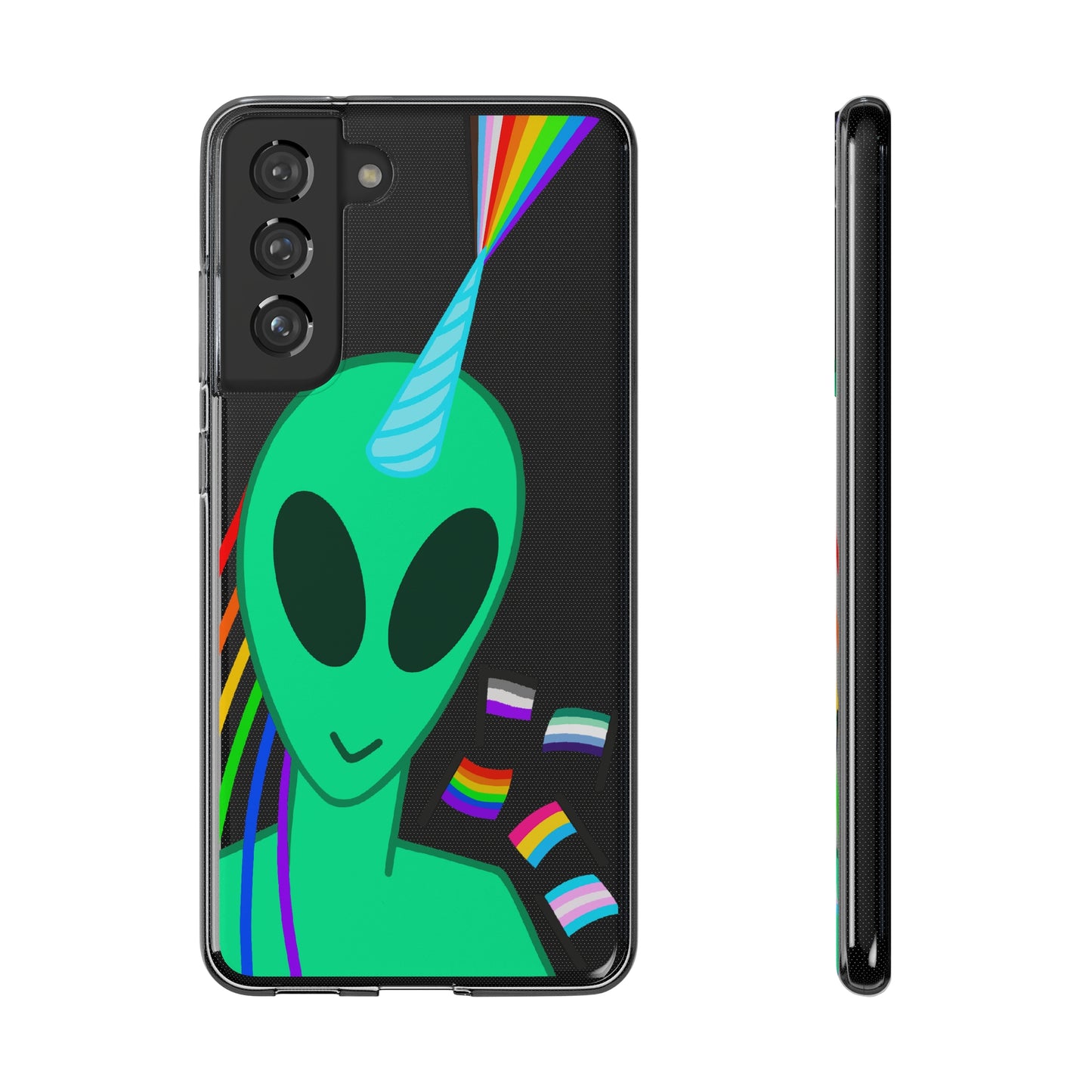 Gay Alien Clear Soft Phone Cases