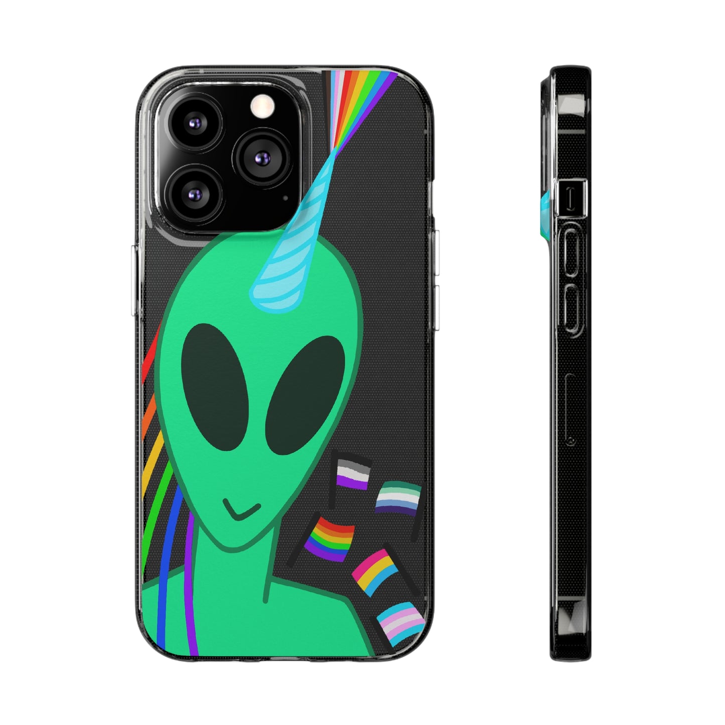 Gay Alien Clear Soft Phone Cases