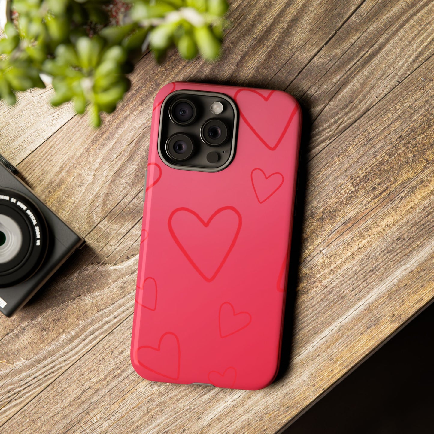 Hearts Red Tough Cases