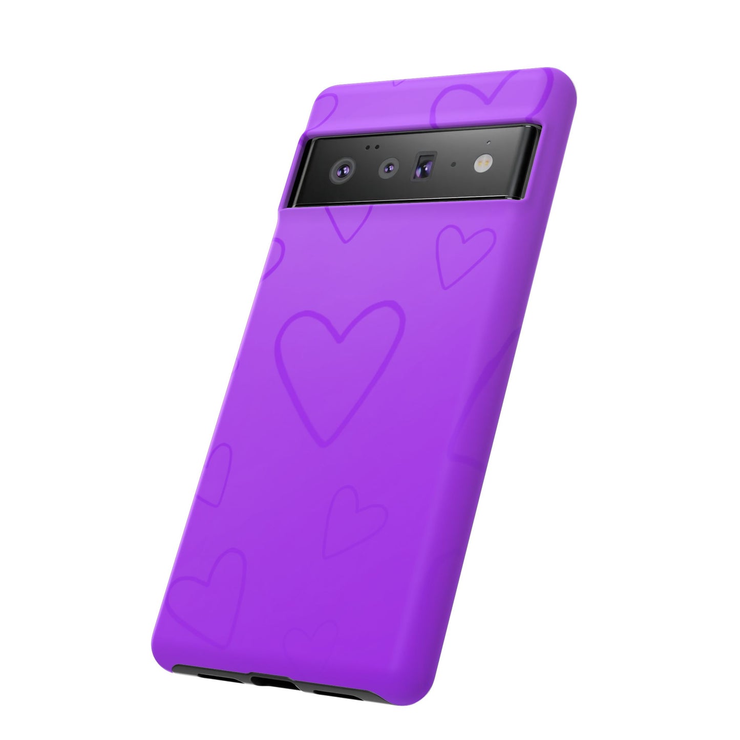 Hearts Purple Tough Cases