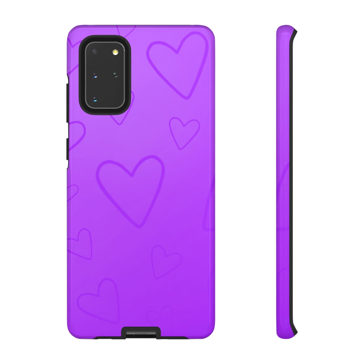 Hearts Purple Tough Cases