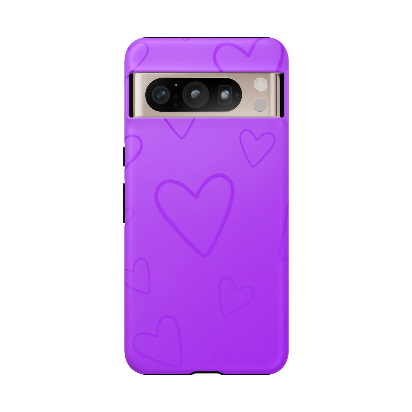 Hearts Purple Tough Cases