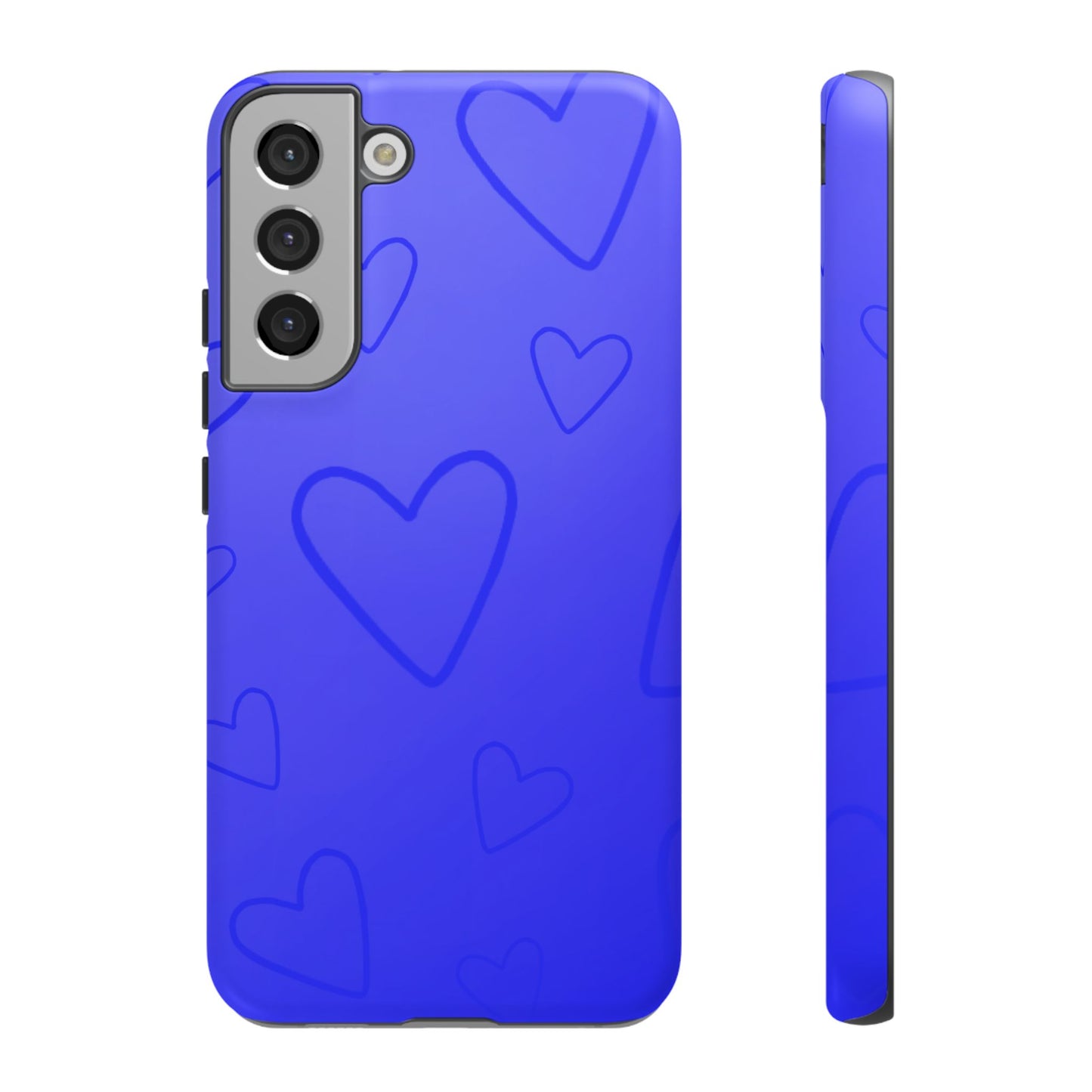 Hearts Blue Tough Cases