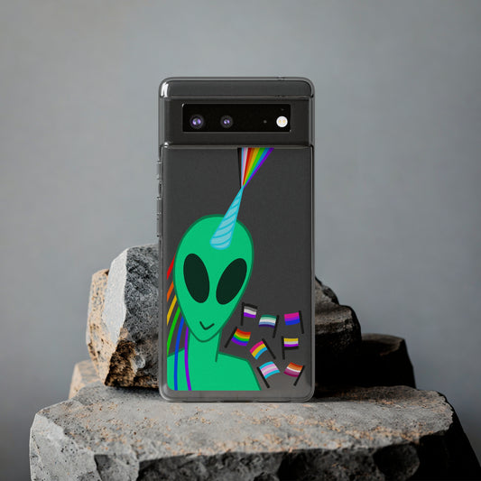 Gay Alien Clear Soft Phone Cases