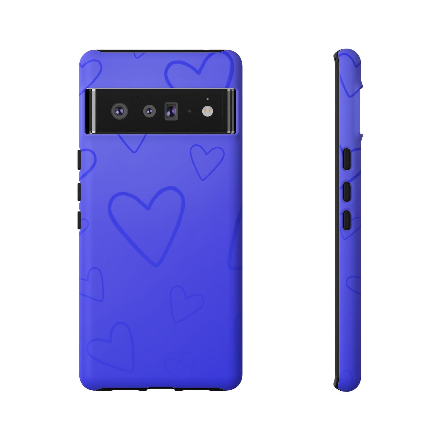 Hearts Blue Tough Cases