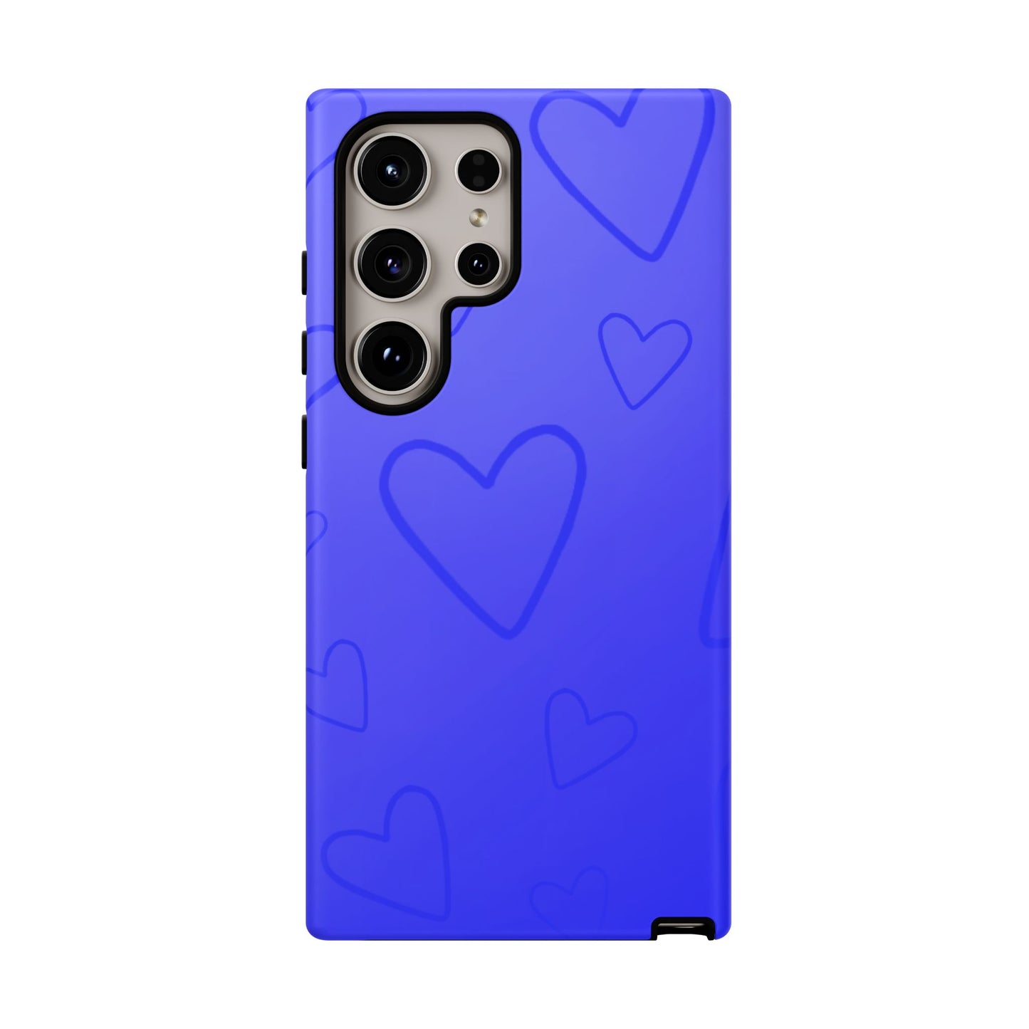 Hearts Blue Tough Cases