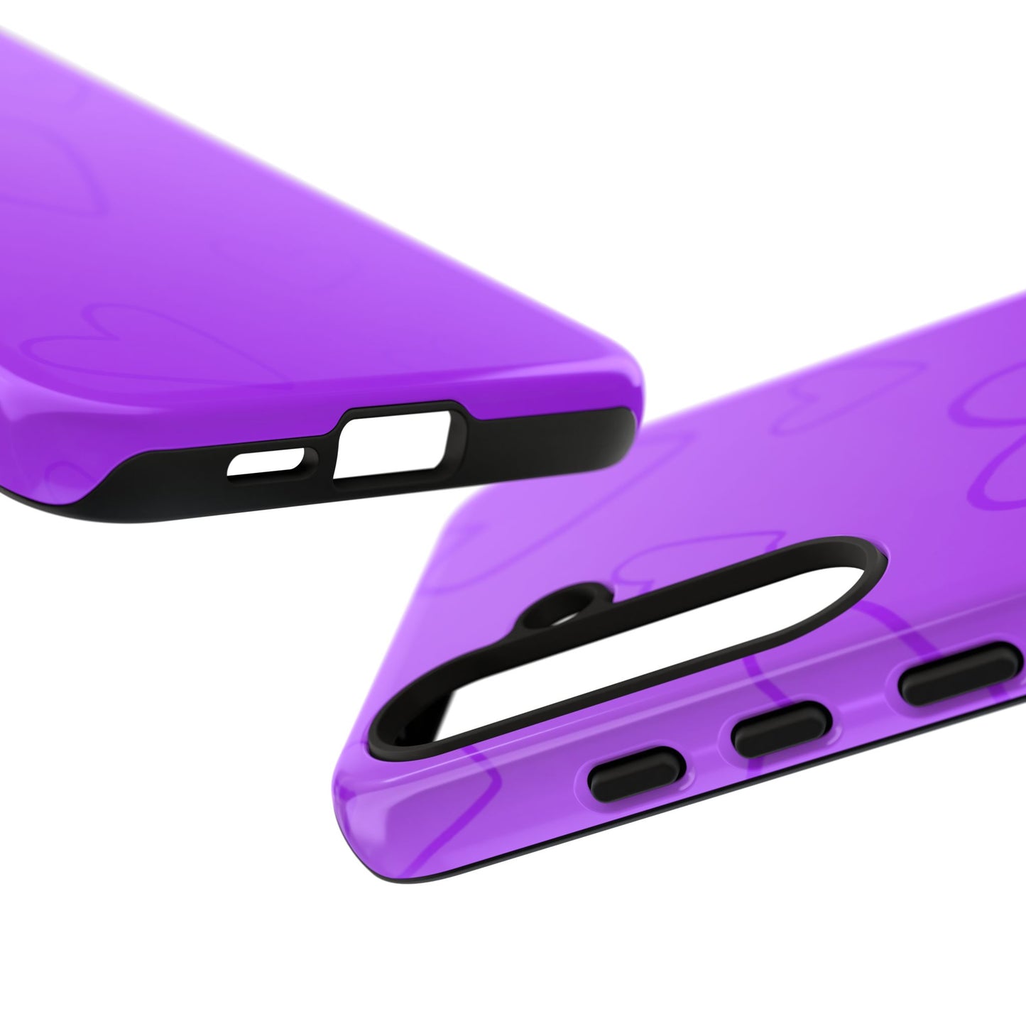 Hearts Purple Tough Cases