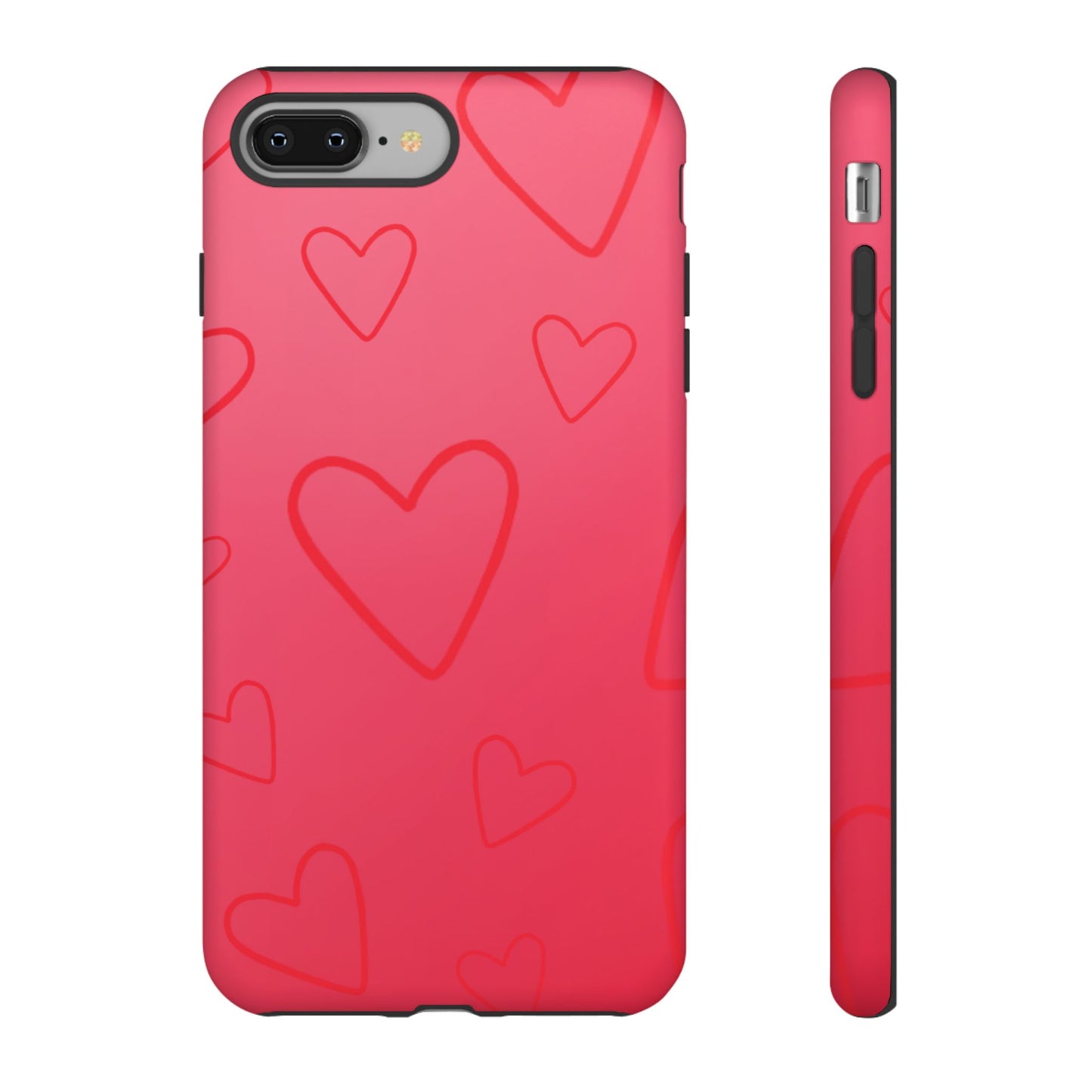 Hearts Red Tough Cases