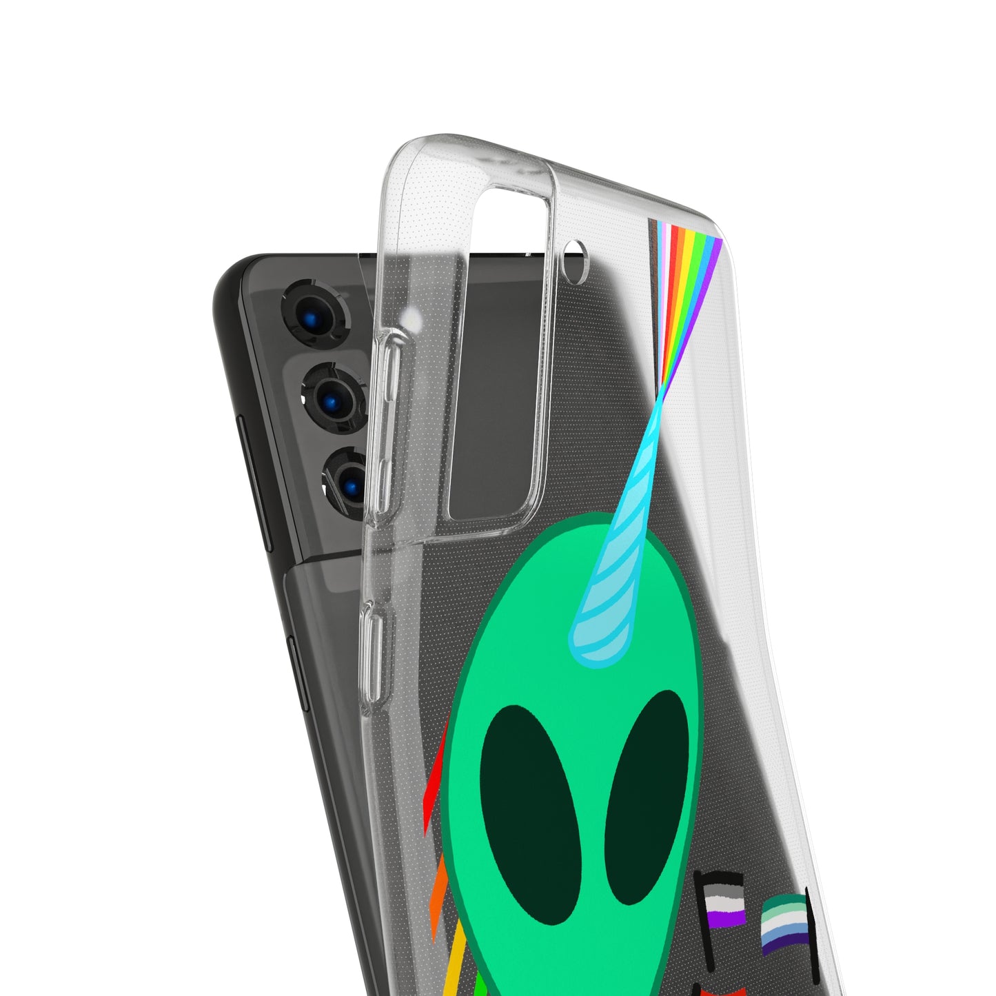 Gay Alien Clear Soft Phone Cases