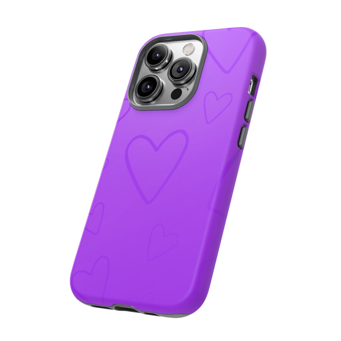 Hearts Purple Tough Cases