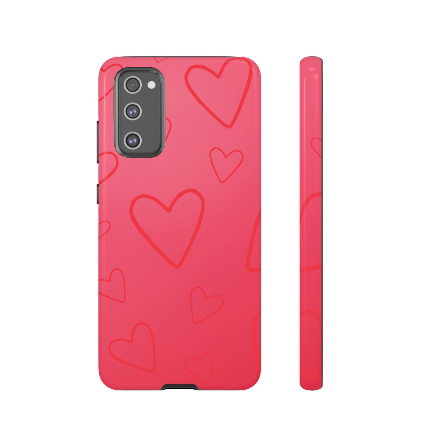 Hearts Red Tough Cases